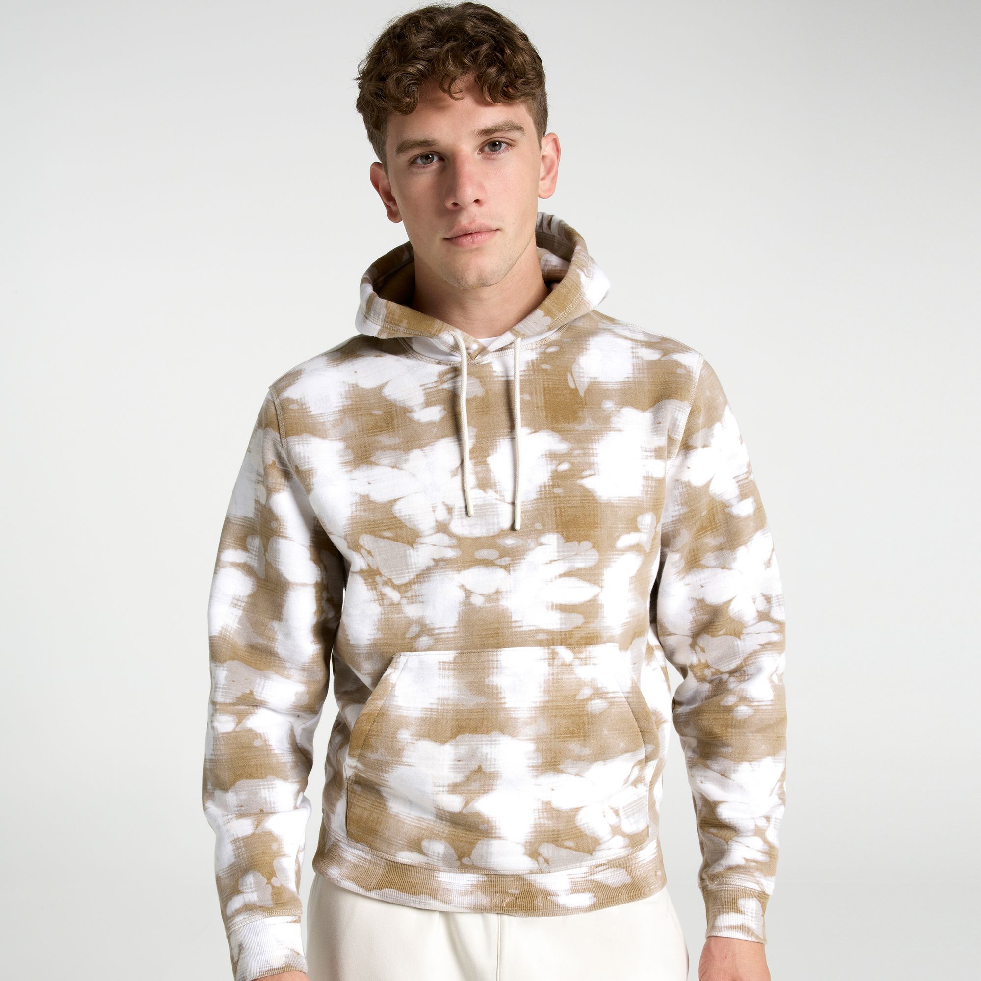 DSG Men's Classic Fleece Hoodie, XXL, Hazy Lumberjack Tofu