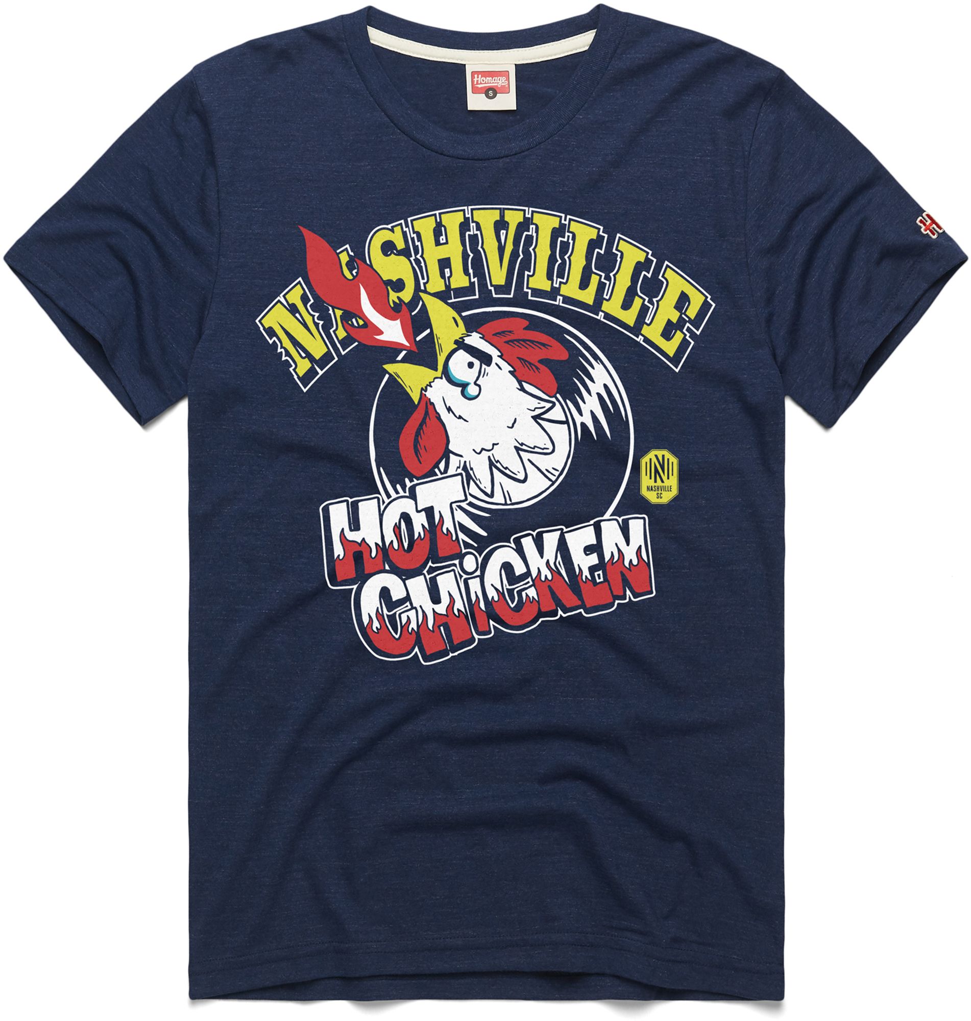HOMAGE Adult Nashville SC Navy Team Graphic T-Shirt
