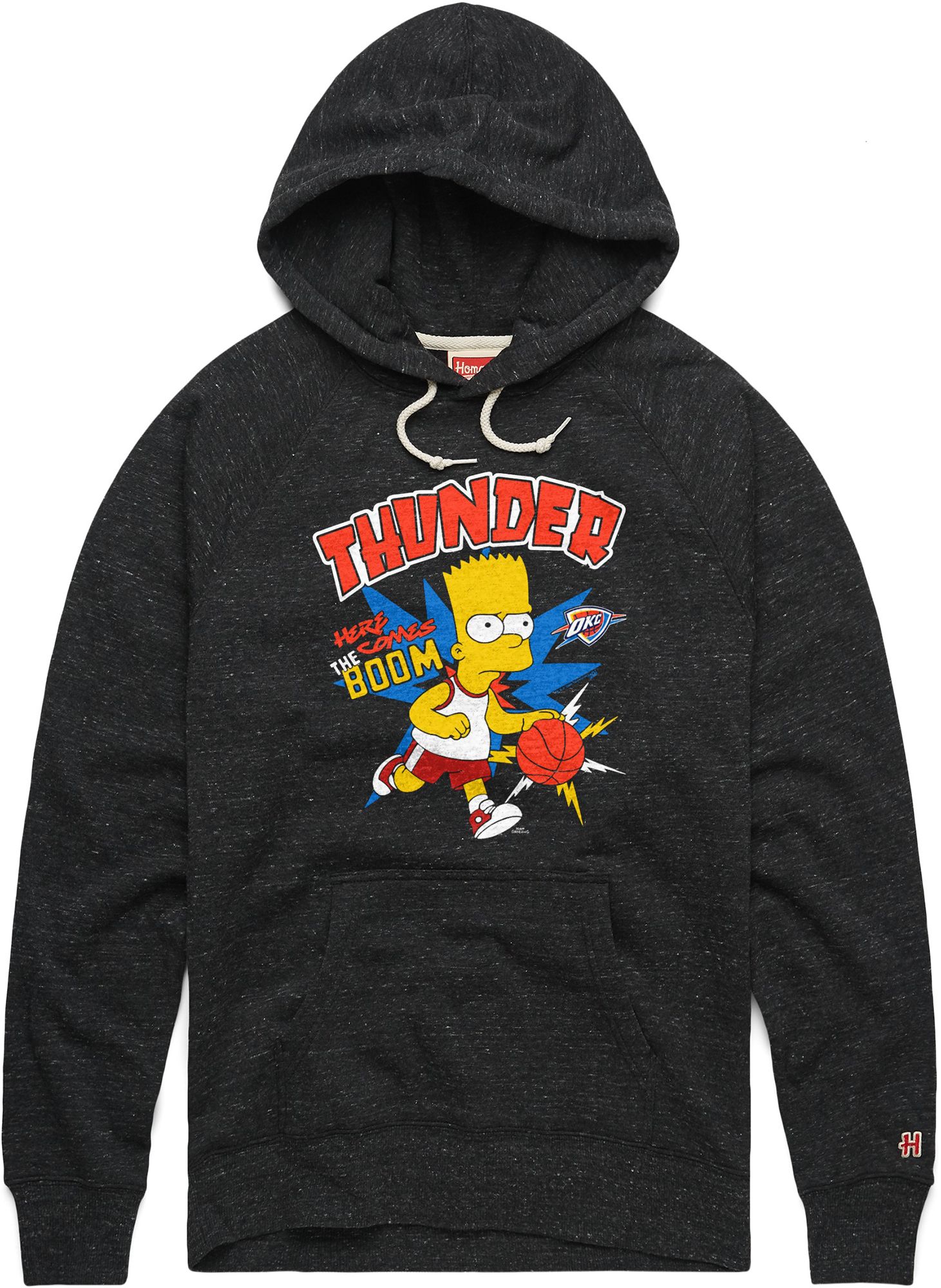 HOMAGE Men's Oklahoma City Thunder Bart Simpson Black Pullover Hoodie