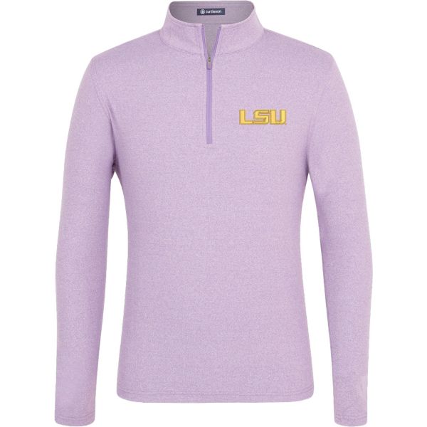 Turtleson Men's LSU Tigers Purple Circo Quarter-Zip Jacket