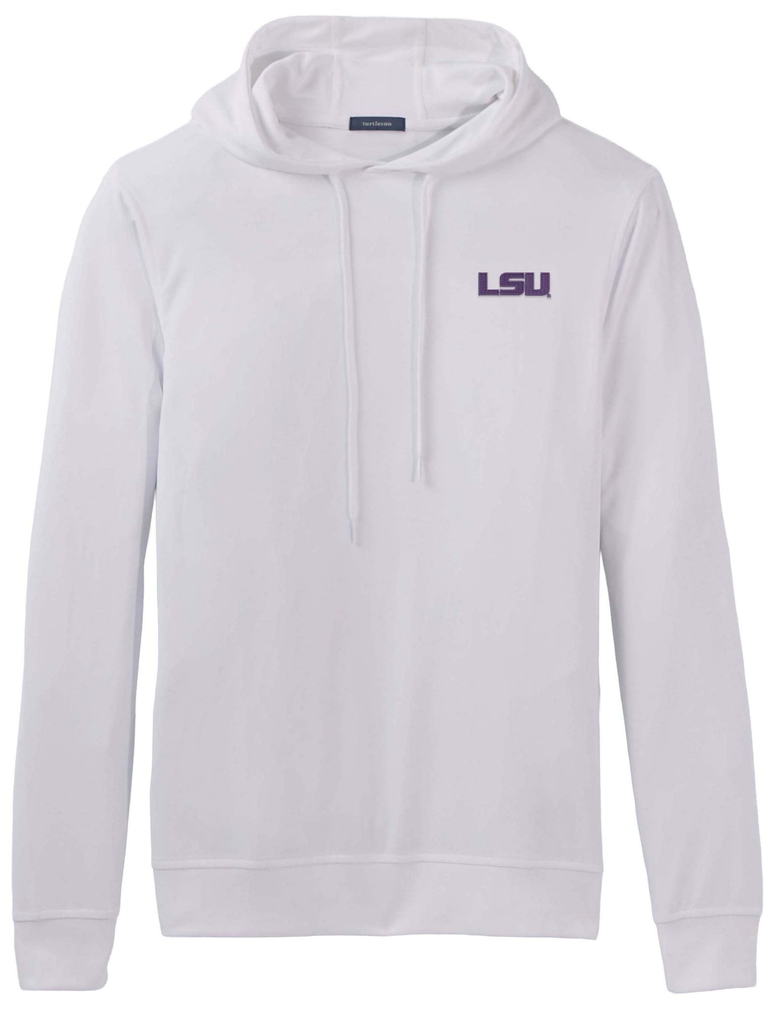 Turtleson Men's LSU Tigers White Lester Pullover Hoodie