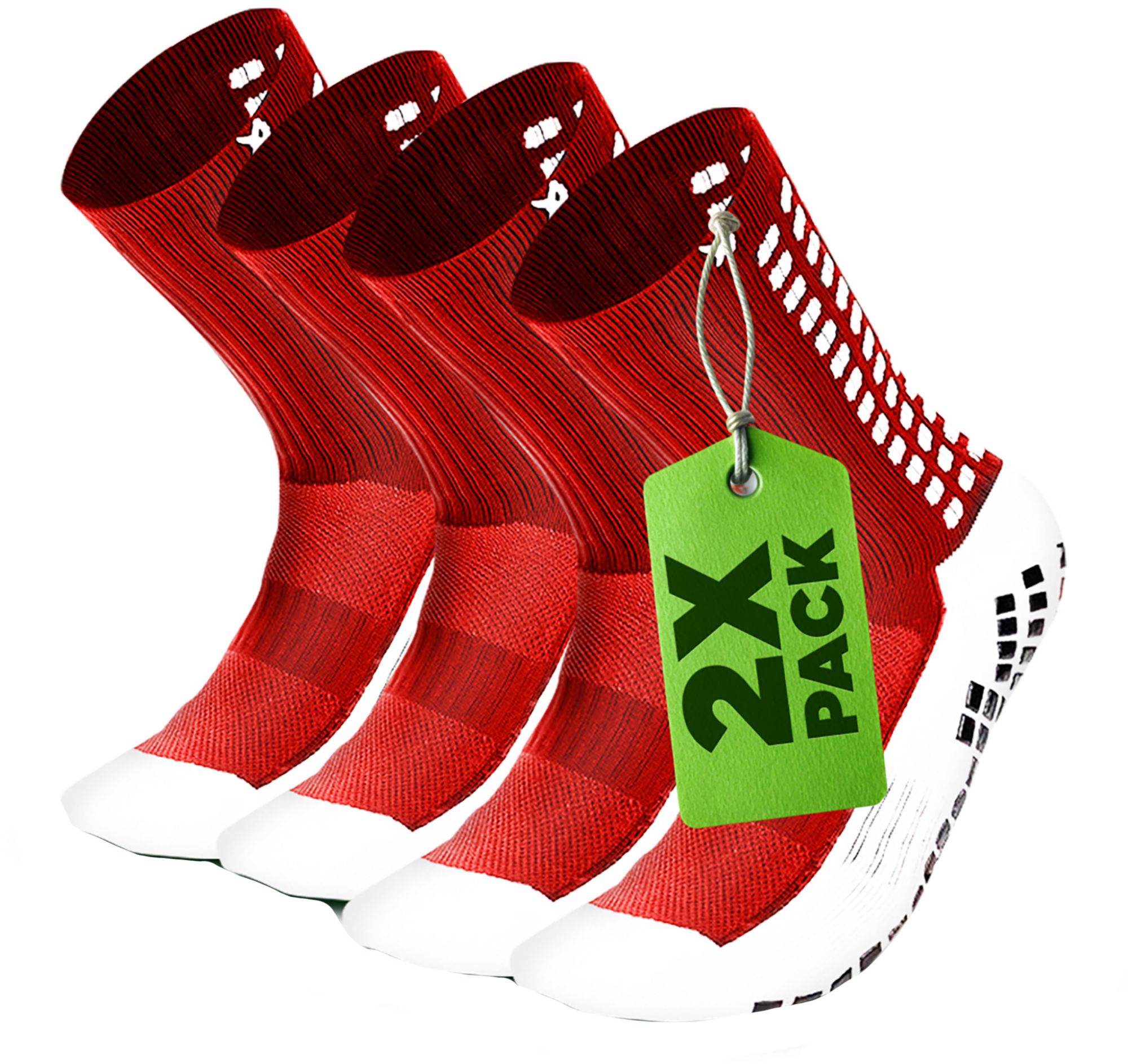 Lux Anti Slip Soccer Calf Socks - 2 Pack