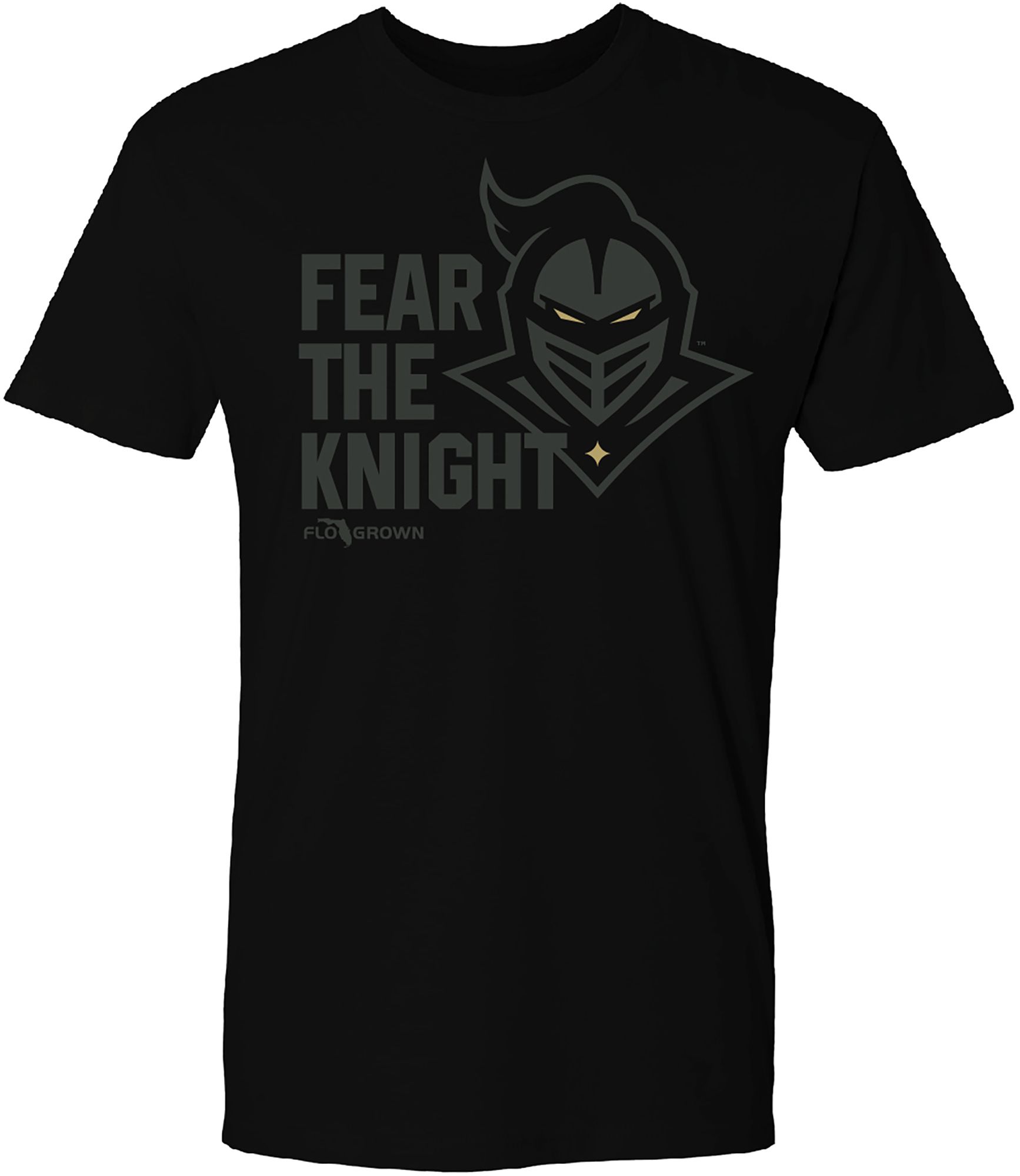 FloGrown Men's UCF Knights Black Blackout Short Sleeve T-Shirt