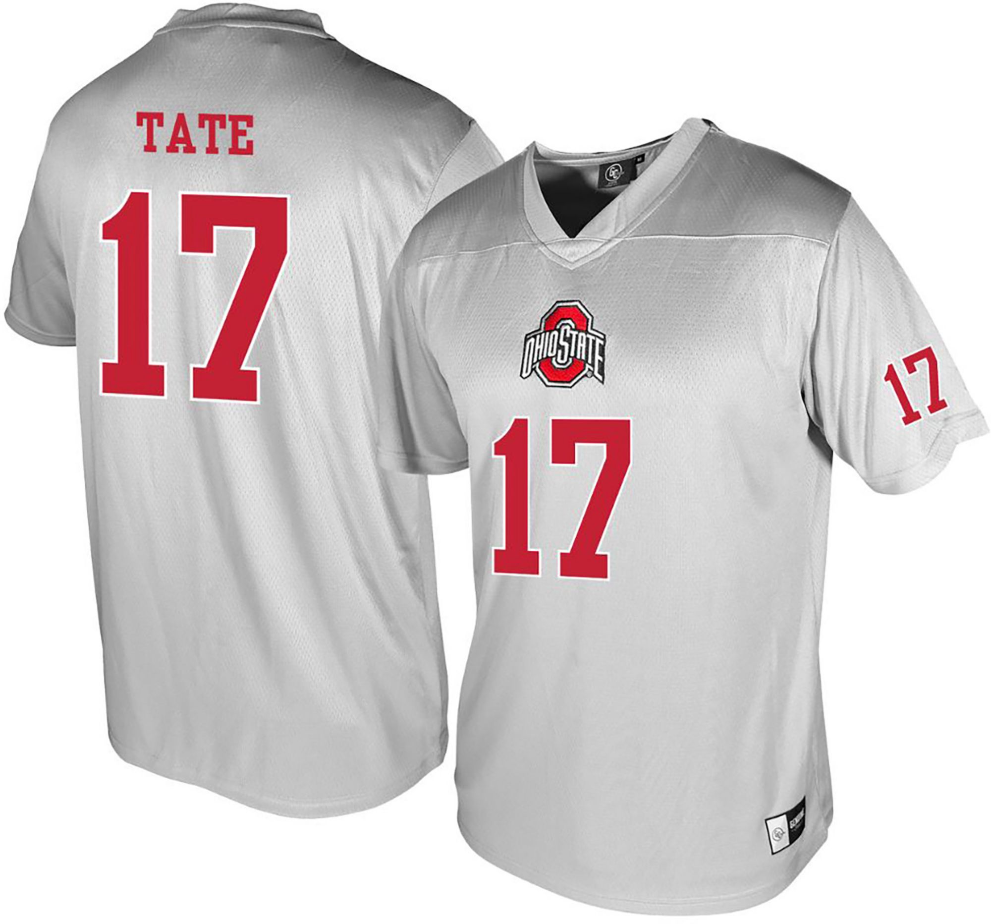 Genuine Collective Men's Ohio State Buckeyes Grey Carnell Tate #17 Jersey