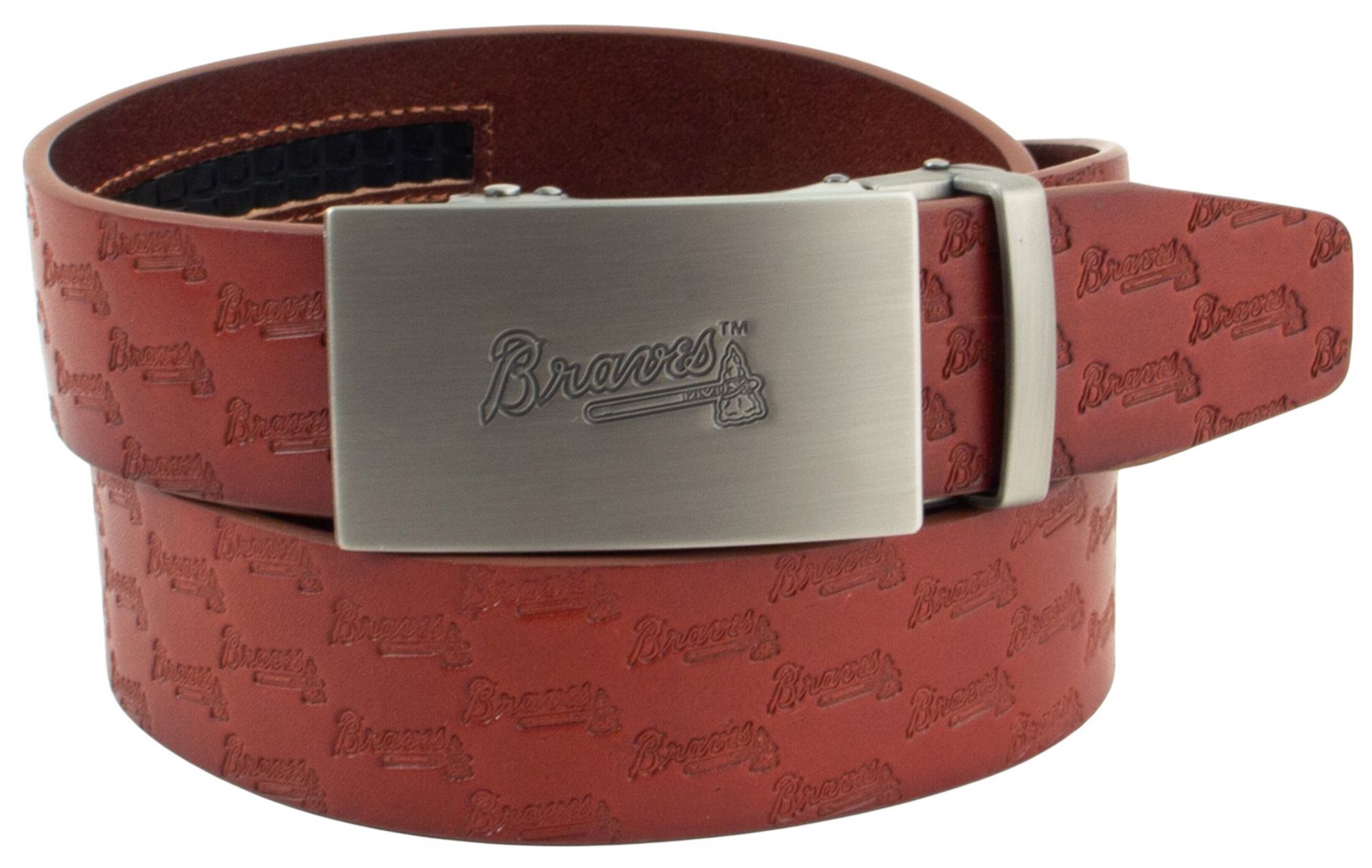 Eagles Wings Adult Atlanta Braves Brown Ratchet Belt
