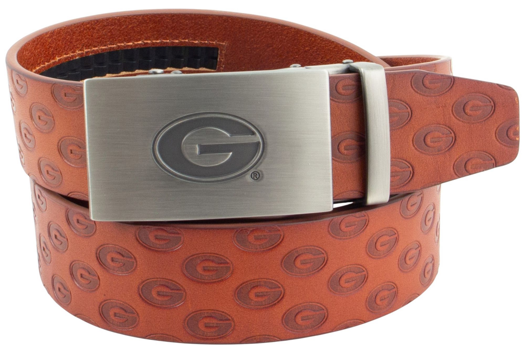 Eagles Wings Adult Georgia Bulldogs Brown Ratchet Belt