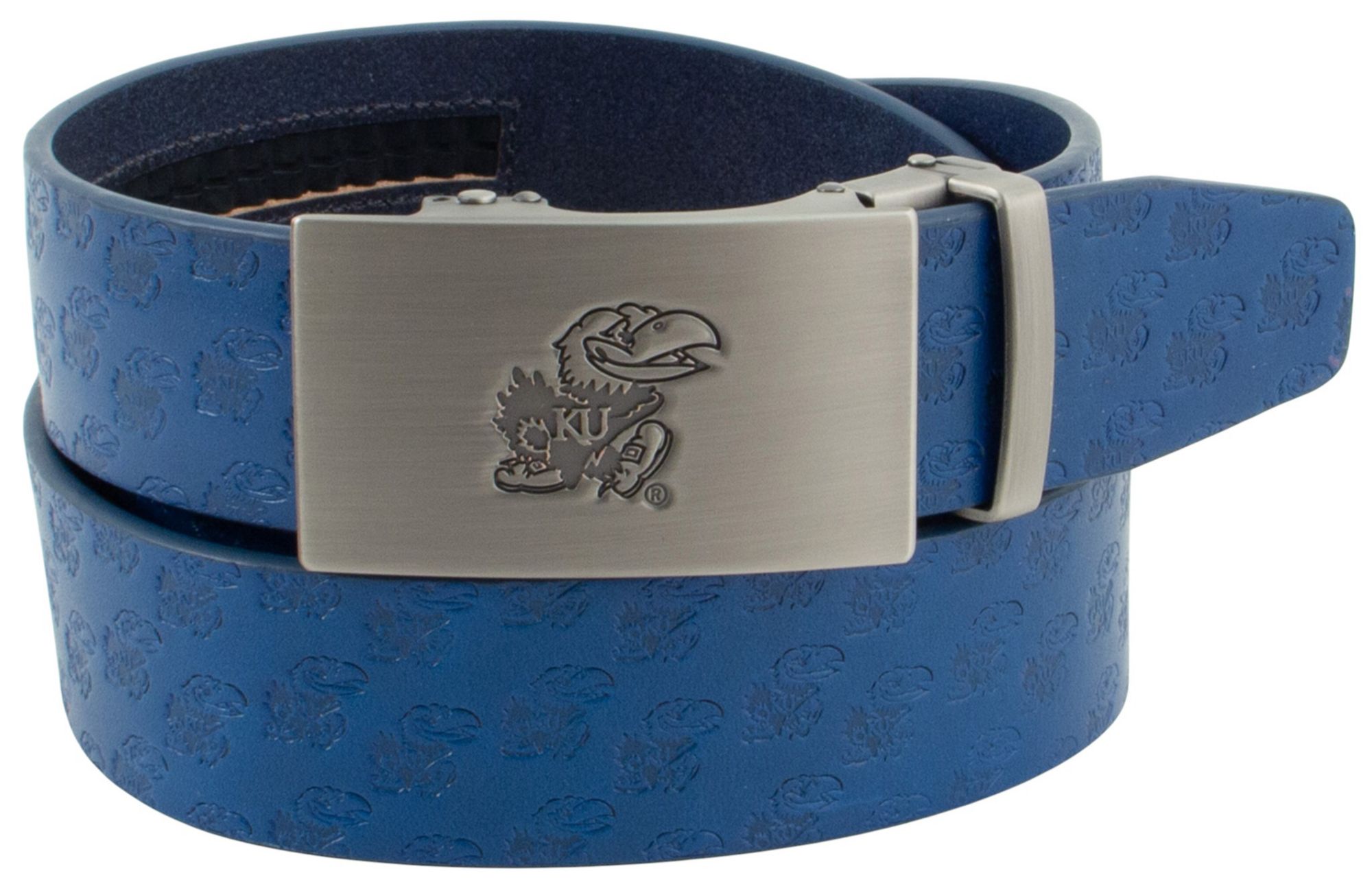Eagles Wings Adult Kansas Jayhawks Blue Ratchet Belt