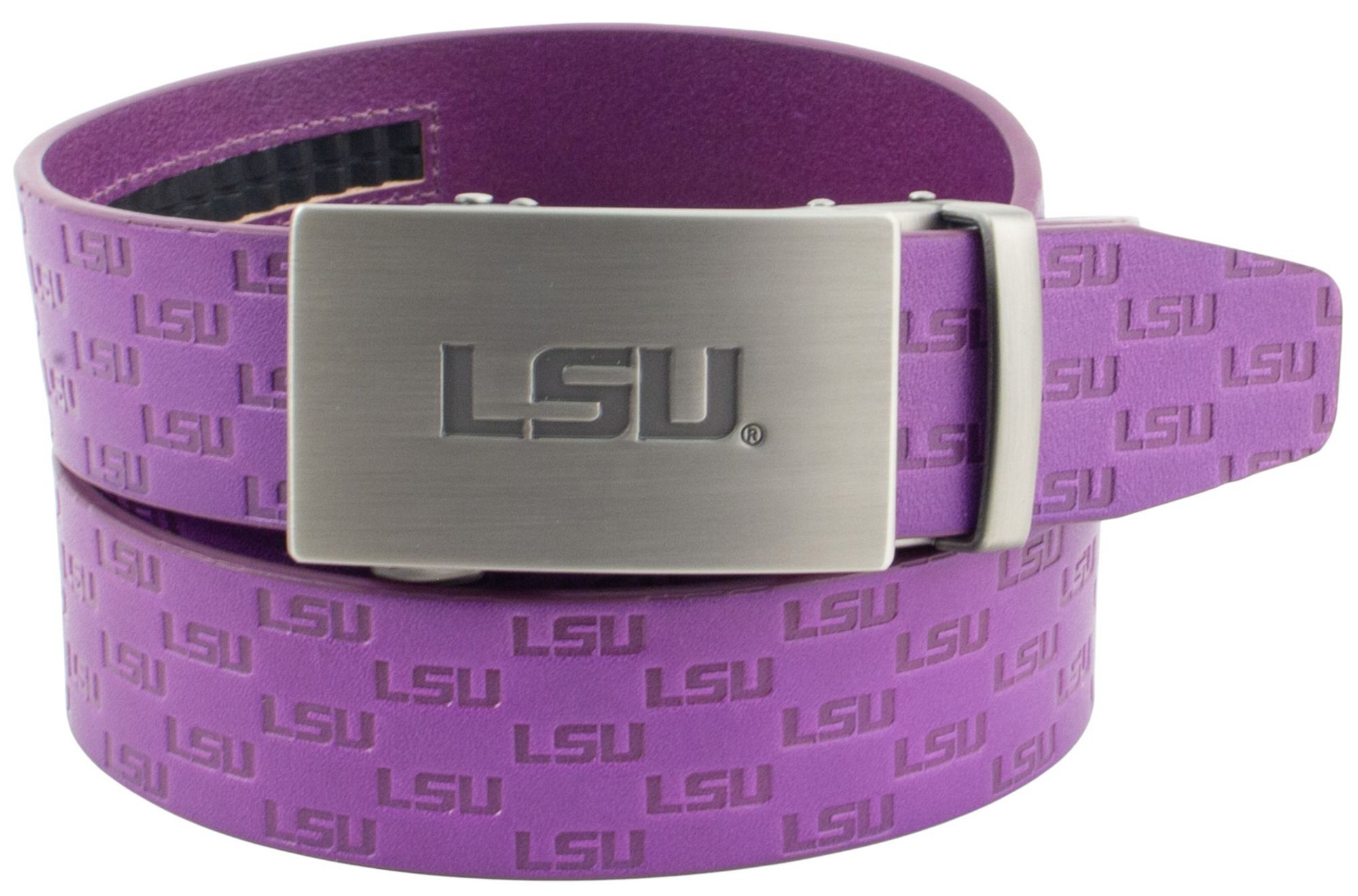 Eagles Wings Adult LSU Tigers Purple Ratchet Belt