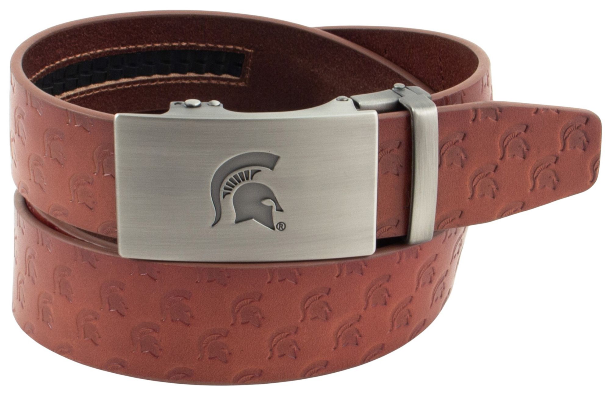Eagles Wings Adult Michigan State Spartans Brown Ratchet Belt