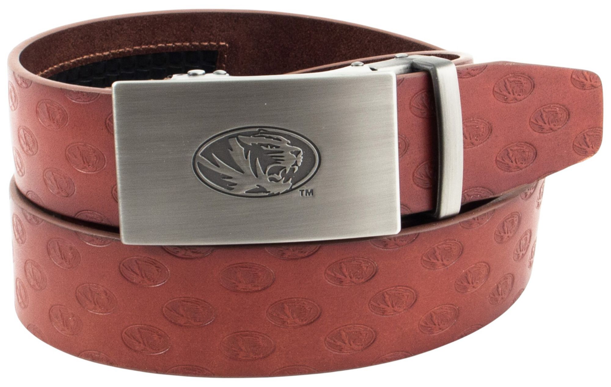 Eagles Wings Adult Missouri Tigers Brown Ratchet Belt