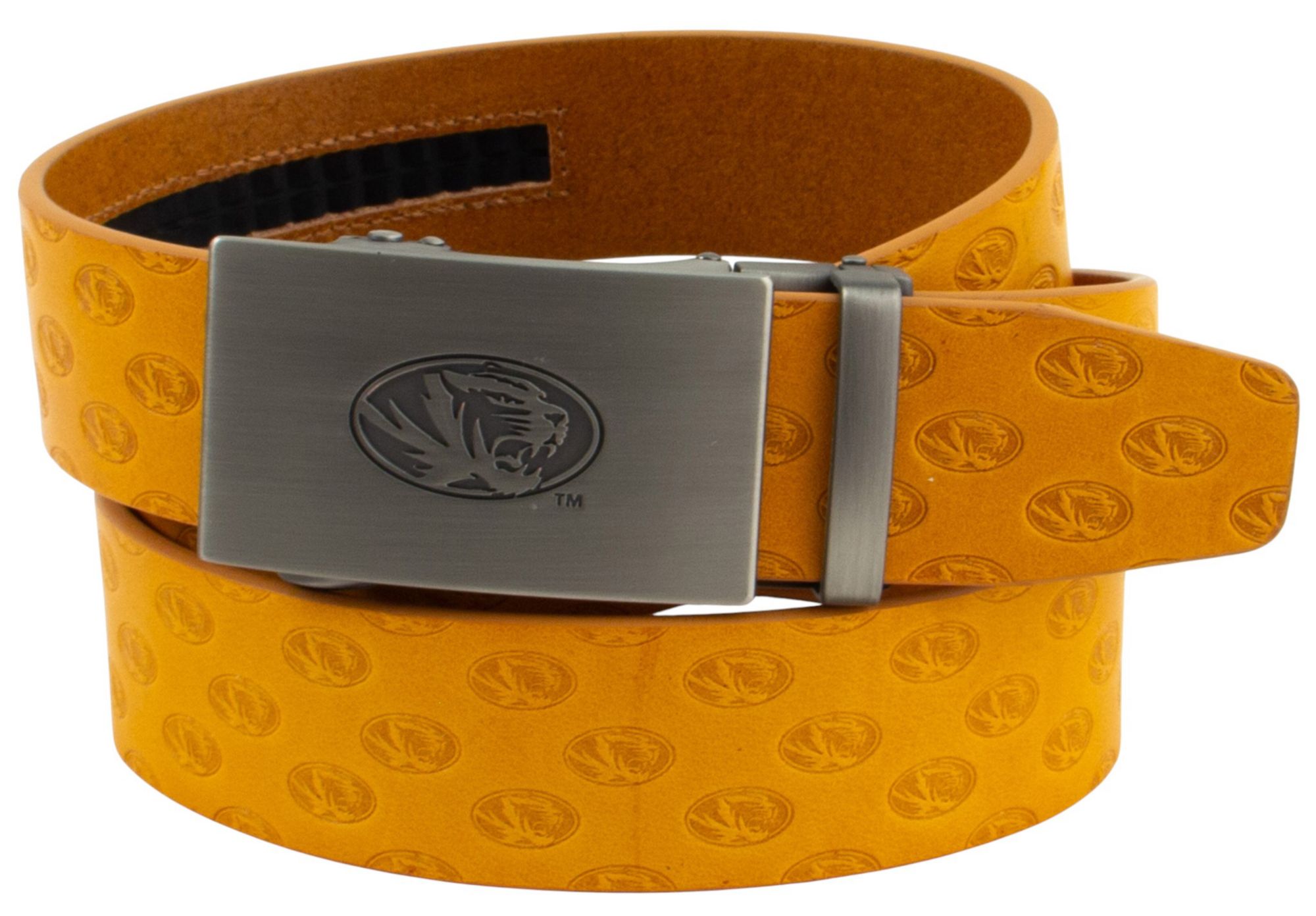 Eagles Wings Adult Missouri Tigers Yellow Ratchet Belt