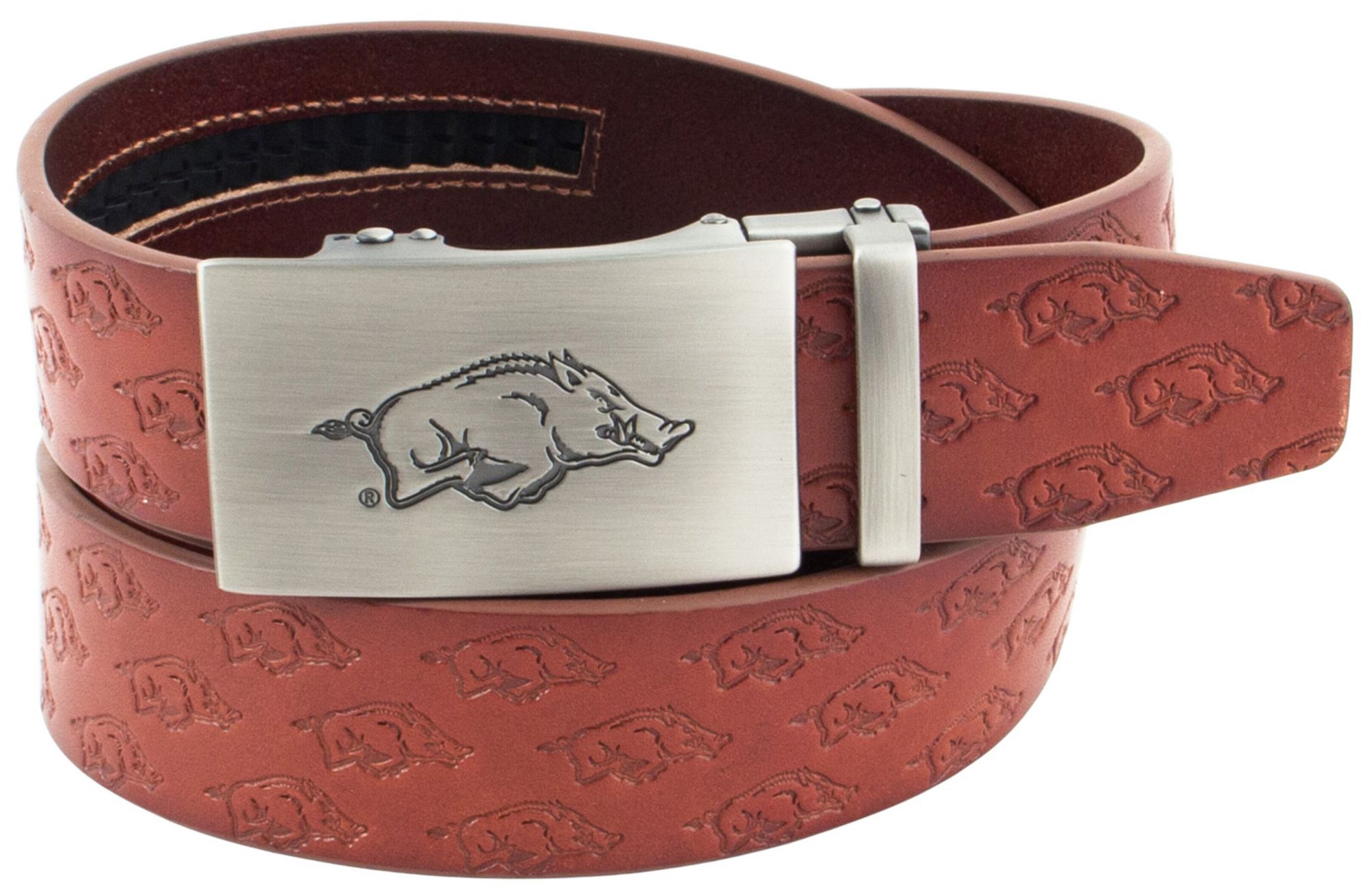 Eagles Wings Adult Arkansas Razorbacks Brown Ratchet Belt