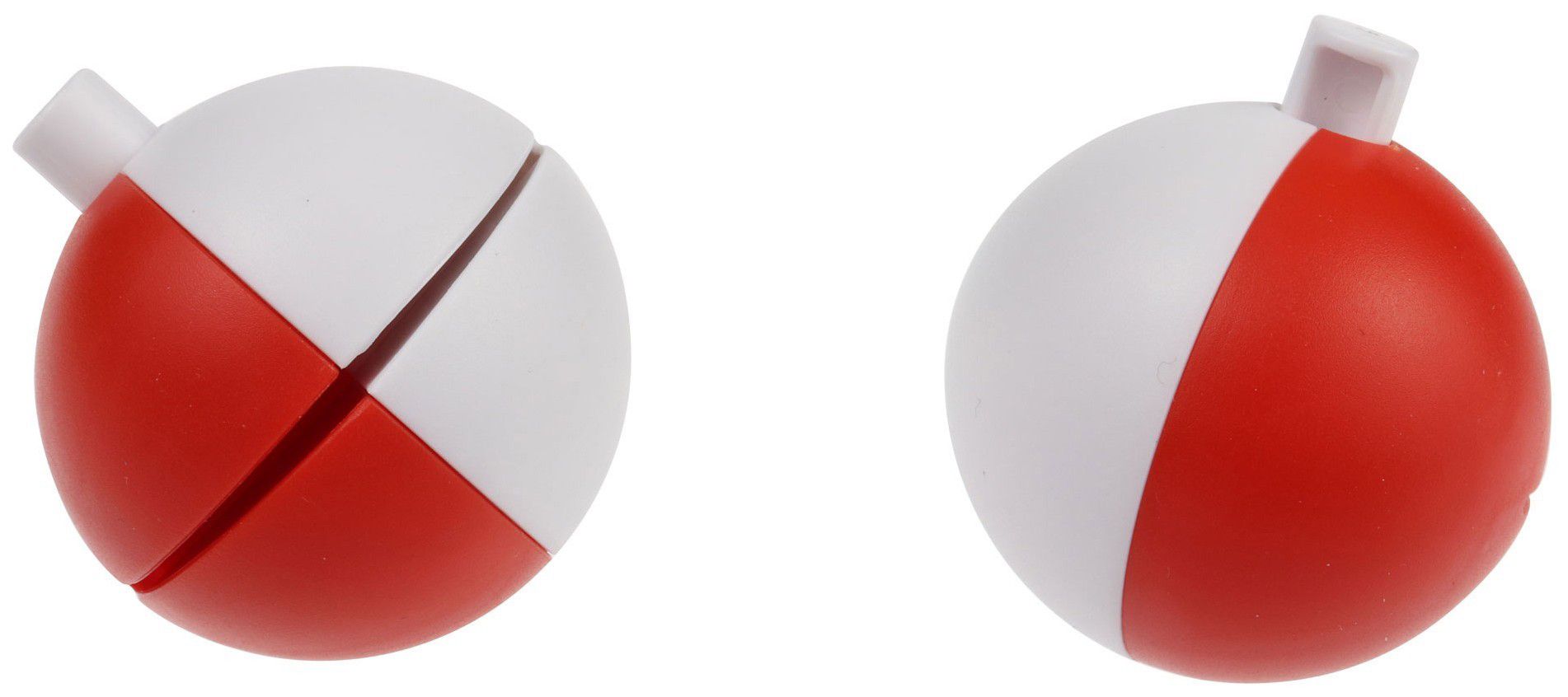 EzOn White and Red Bobber - 2 Pack