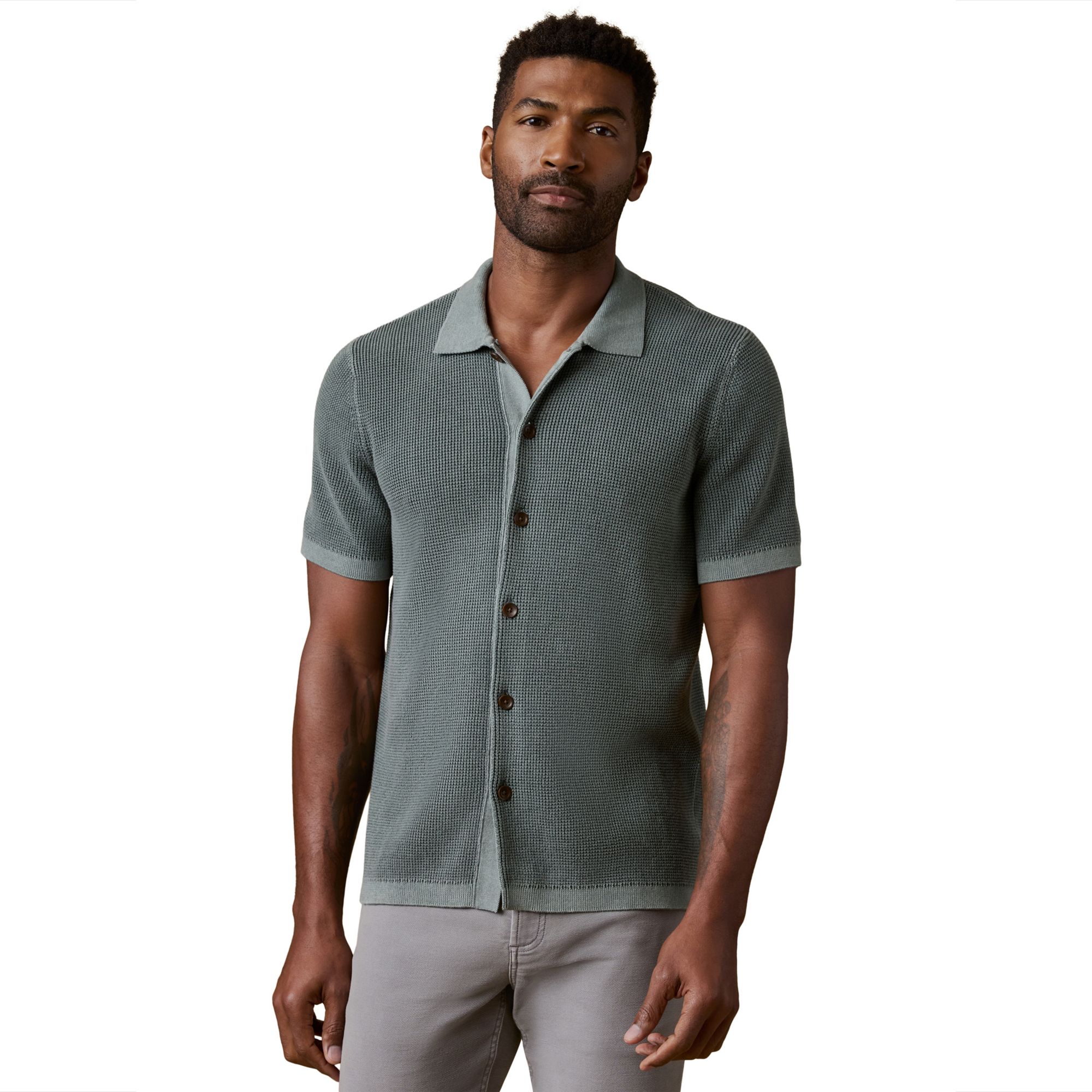 Faherty  Men's Sunwashed Sweater Shirt