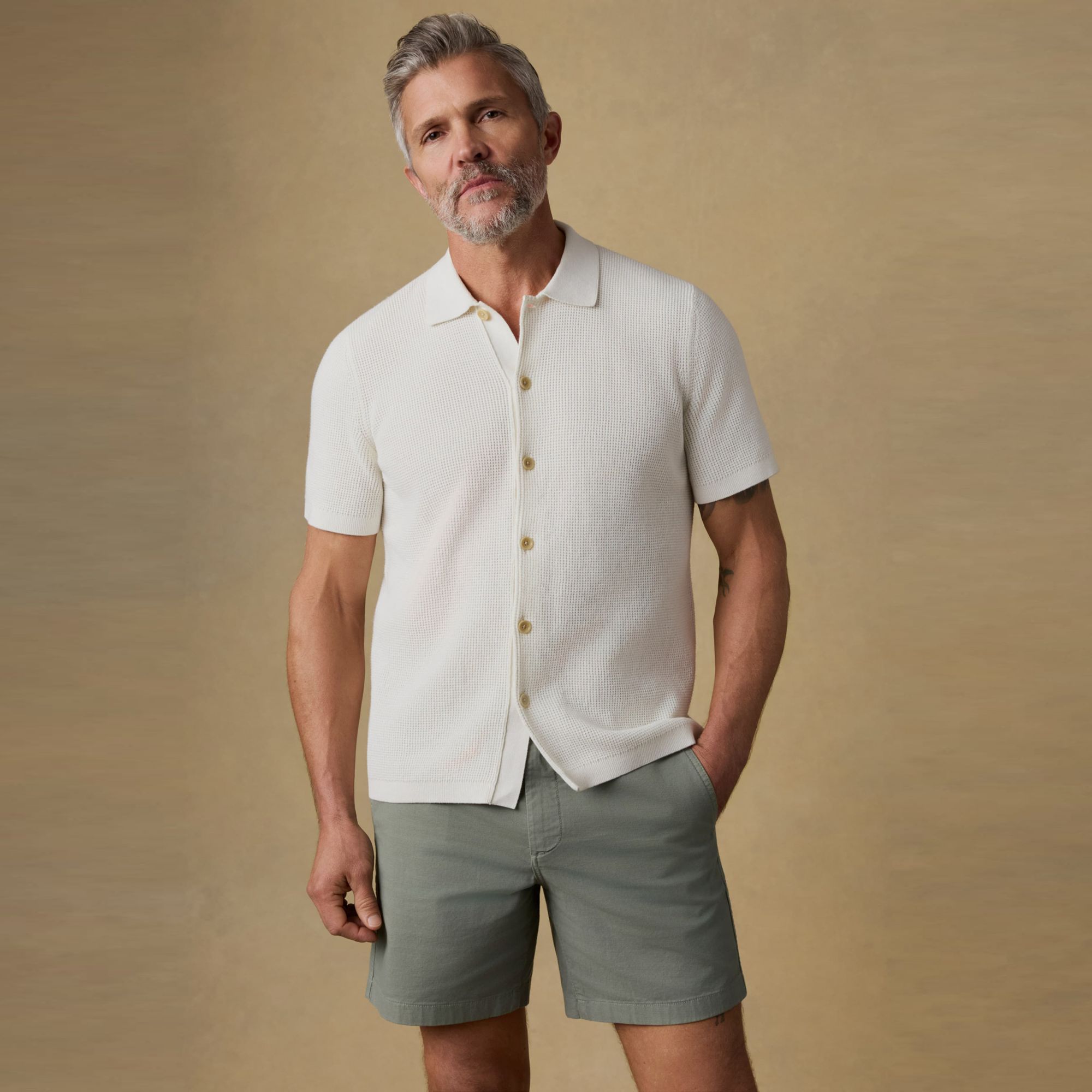 Faherty  Men's Sunwashed Sweater Shirt