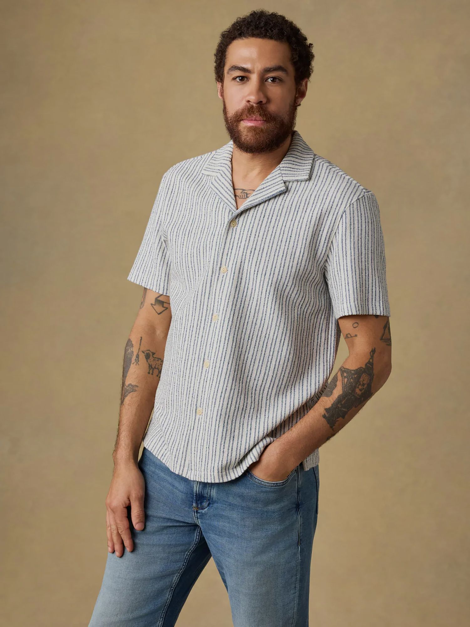 Faherty Men's Oasis Short Sleeve Woven Shirt