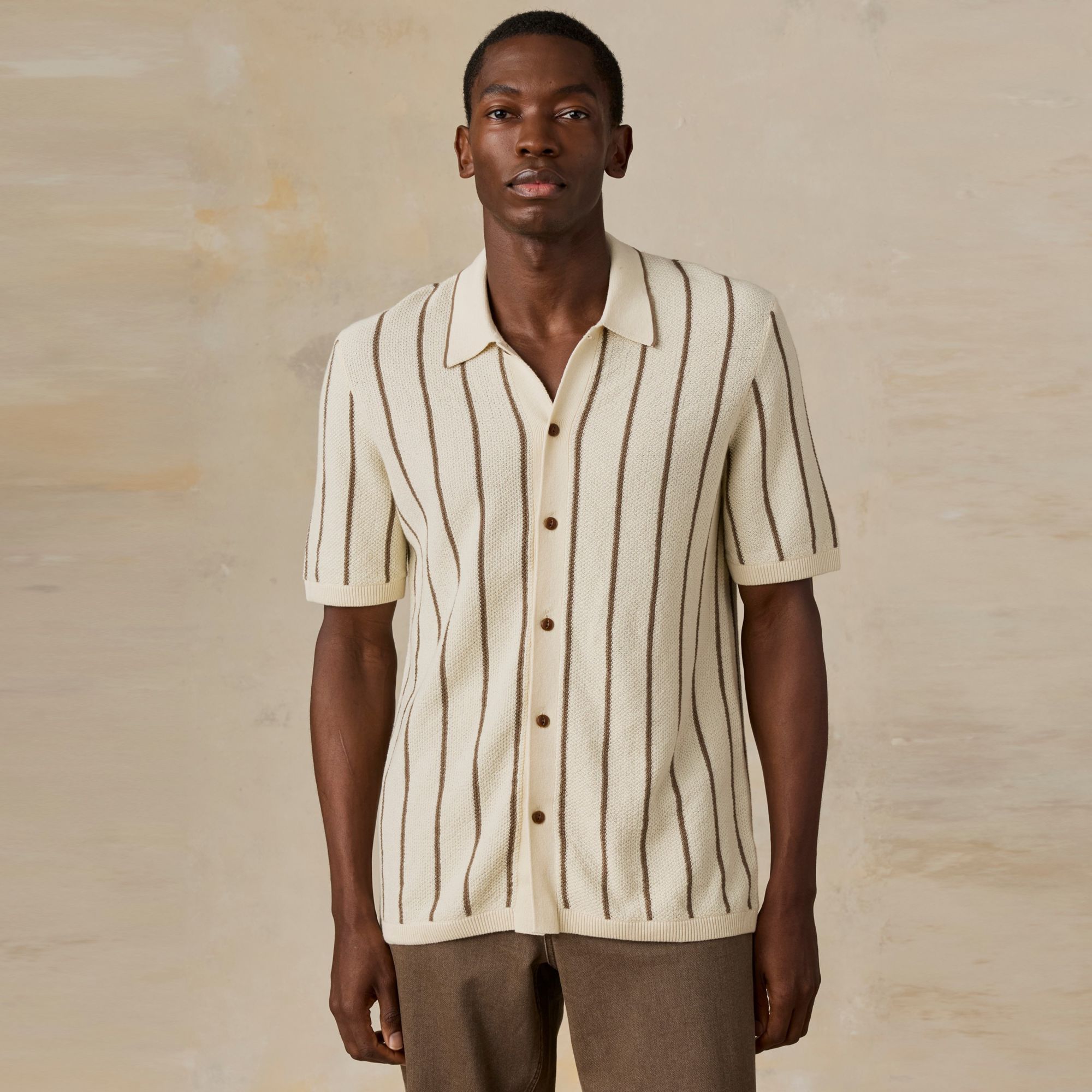 Faherty Men's Short Sleeve Sweater Shirt