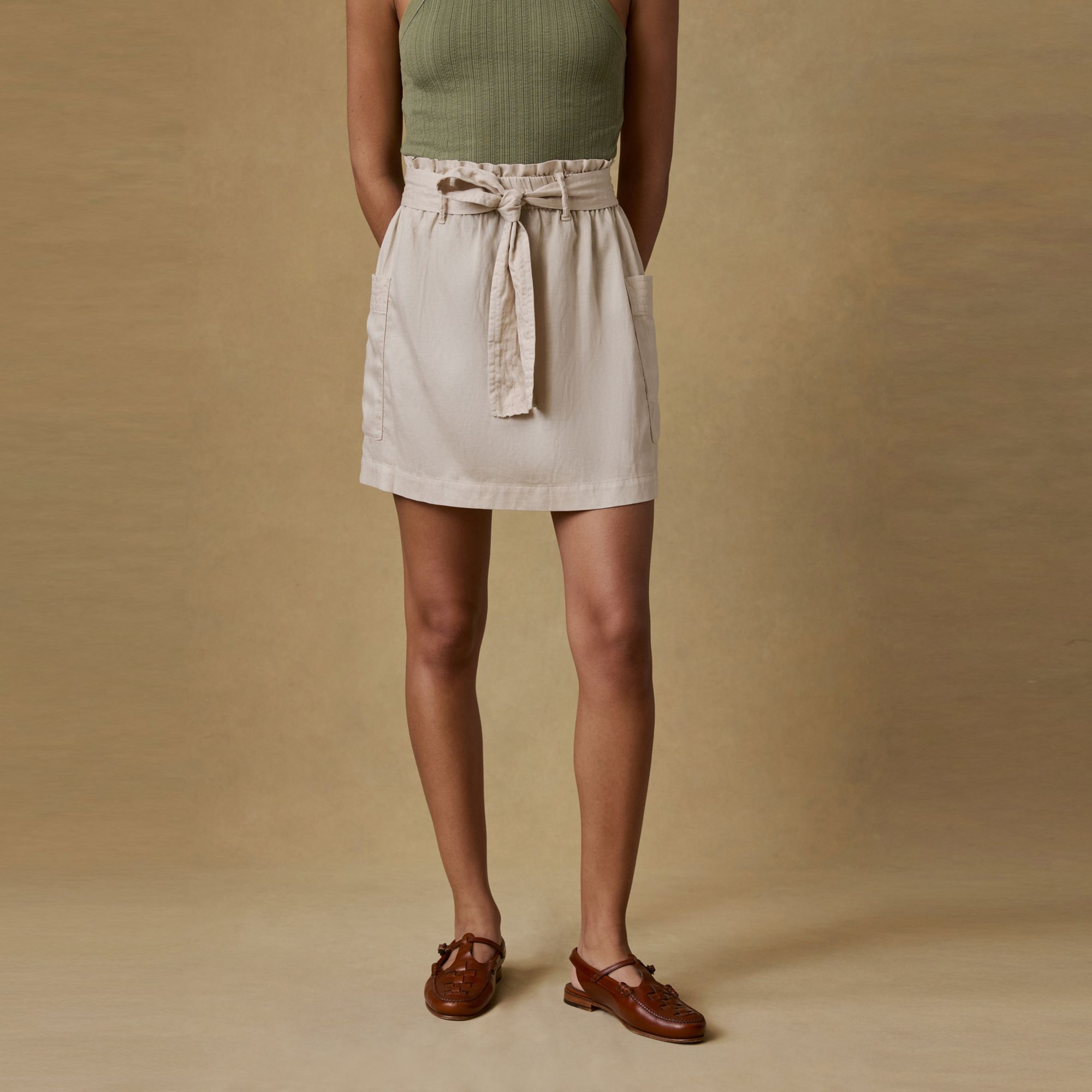Faherty Women's Topanga Drape Mini Skirt
