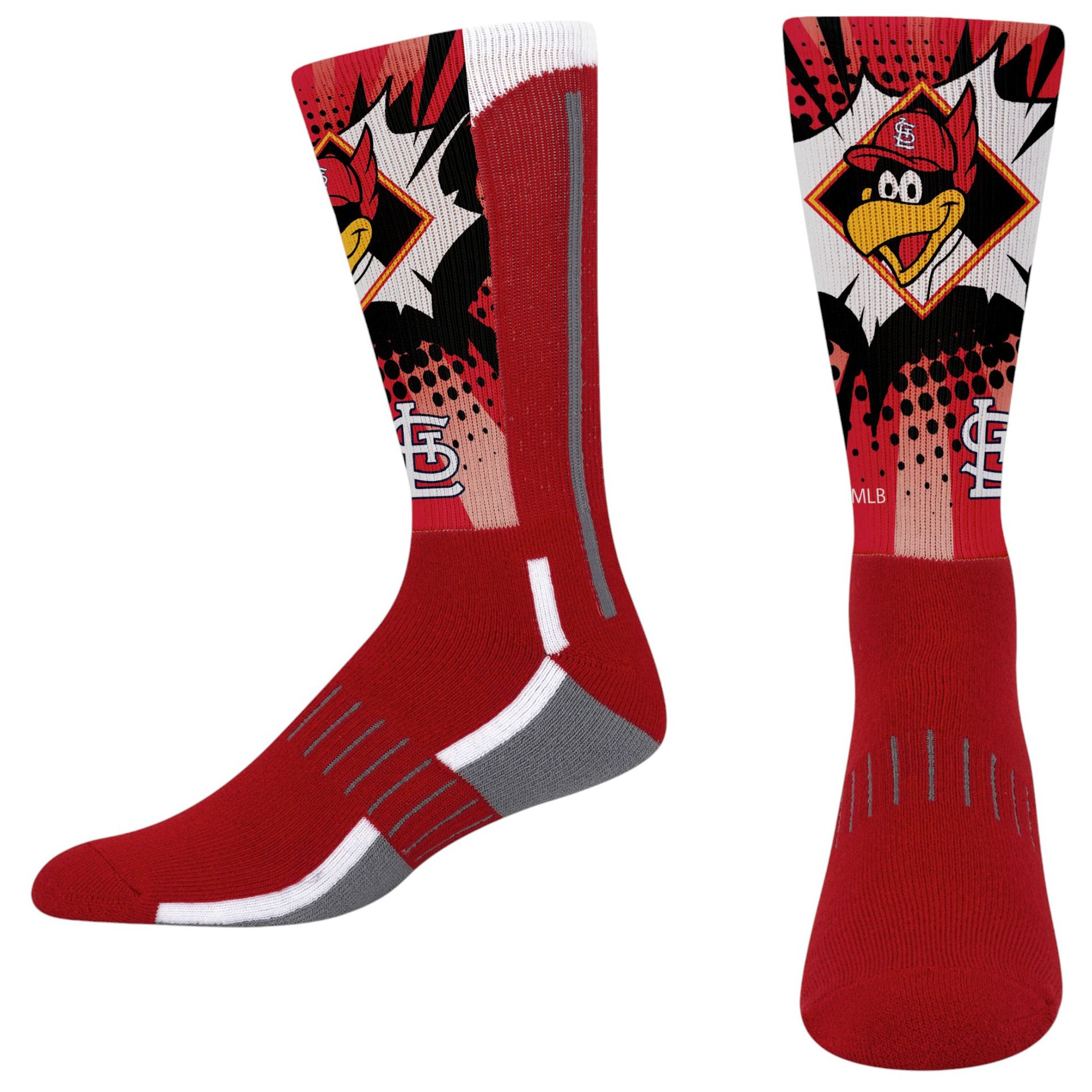 For Bare Feet Youth St. Louis Cardinals Mascot Kapow Socks