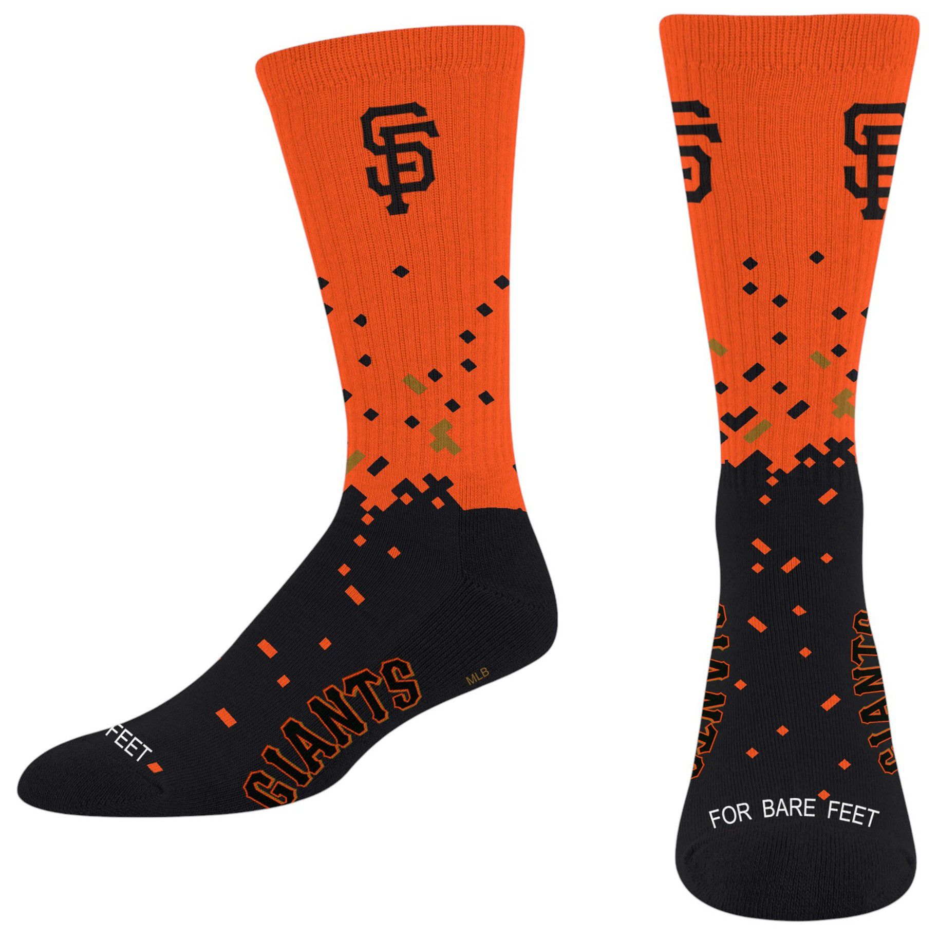 For Bare Feet Adult San Francisco Giants Socks