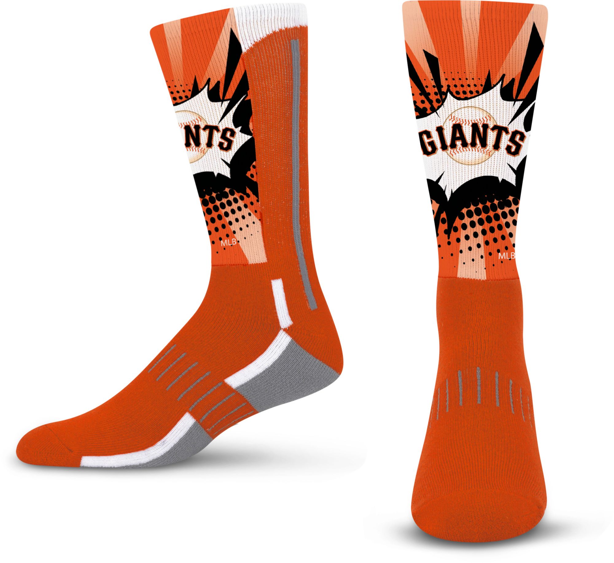 For Bare Feet Adult San Francisco Giants Mascot Kapow Socks
