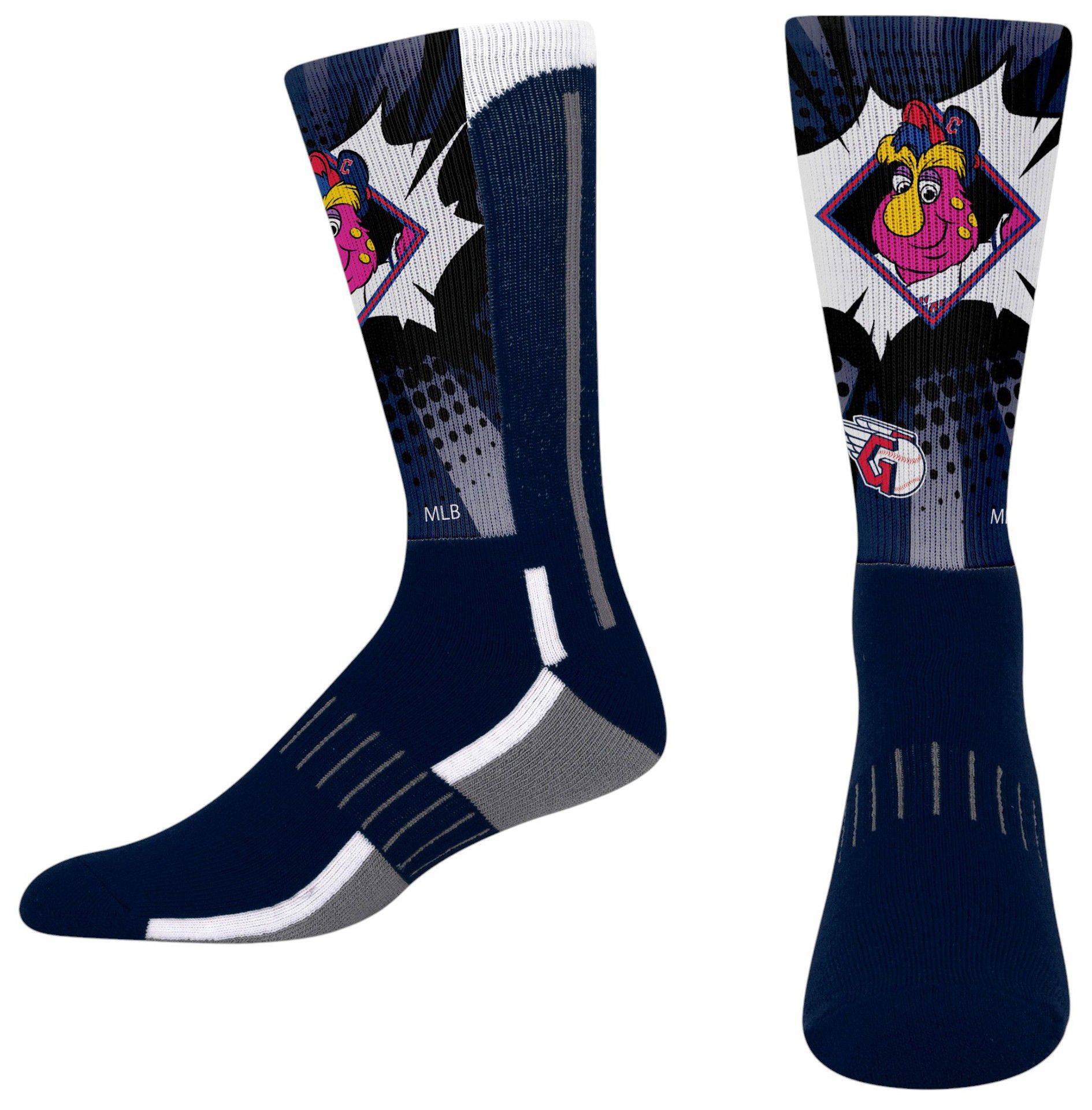 For Bare Feet Youth Cleveland Guardians Mascot Kapow Socks