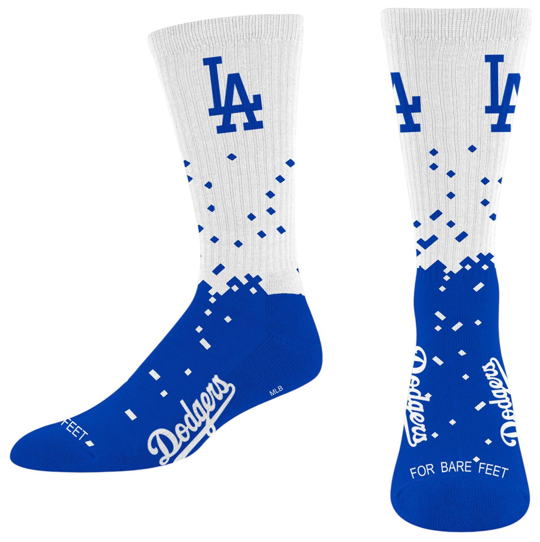 For Bare Feet Adult Los Angeles Dodgers Socks