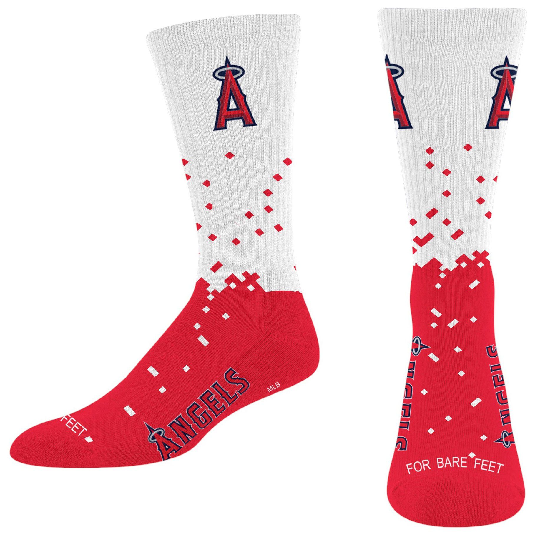For Bare Feet Adult Los Angeles Angels Socks