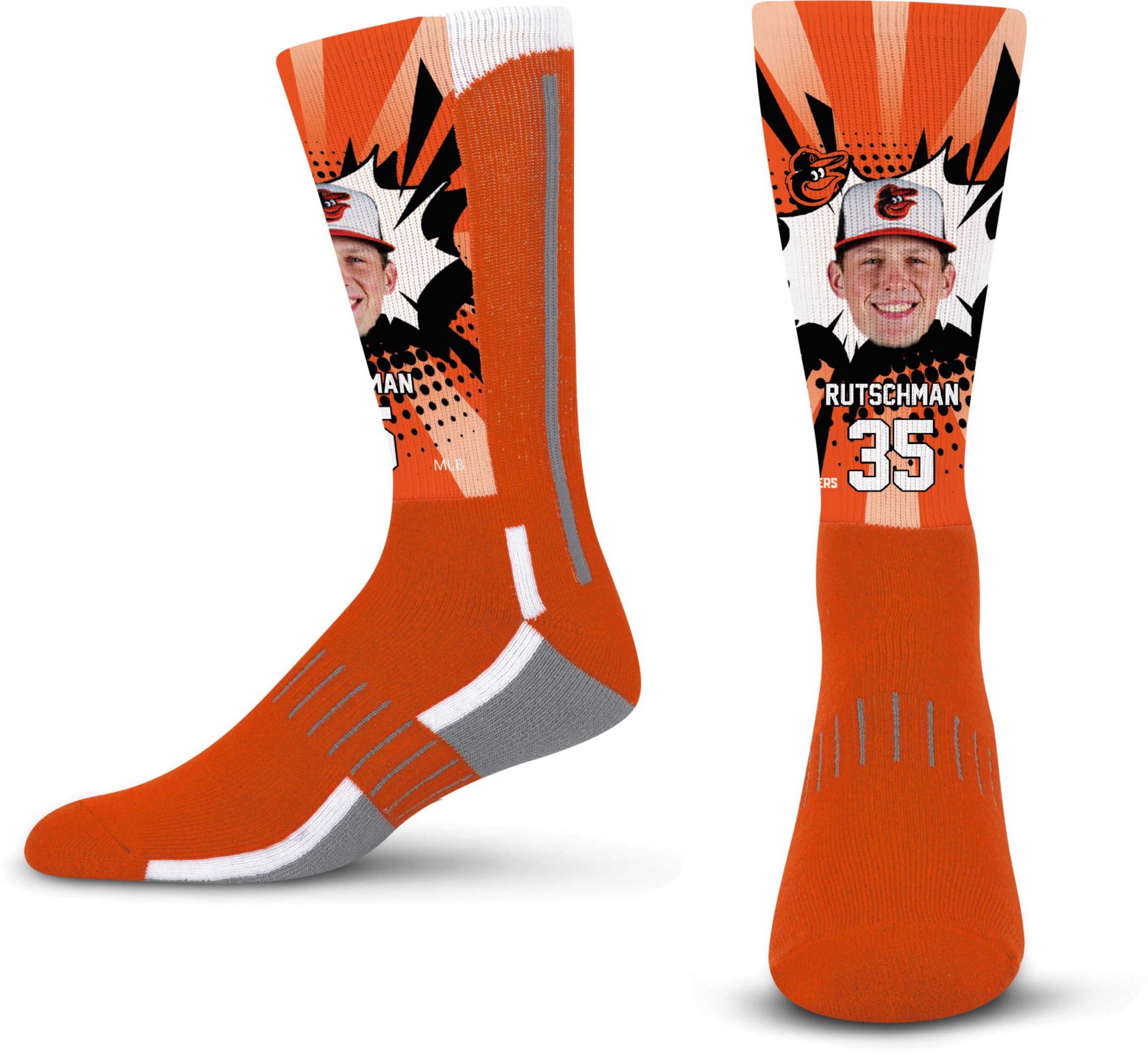 For Bare Feet Adult Baltimore Orioles Adley Rutschman Socks