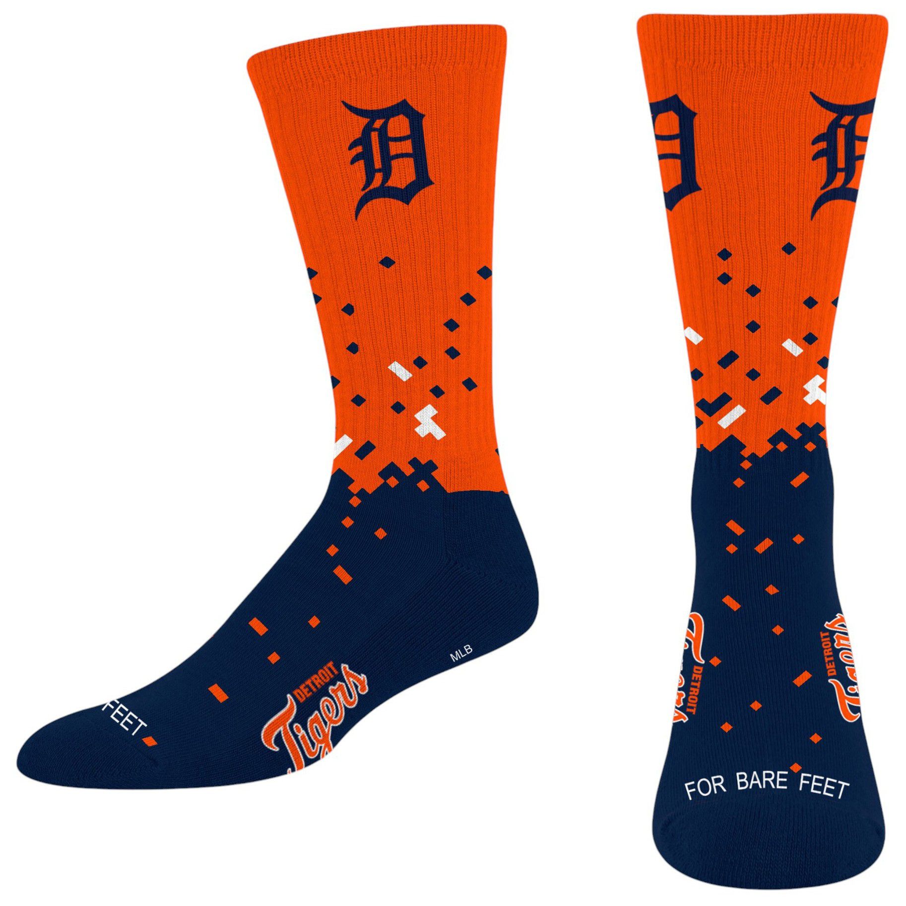 For Bare Feet Adult Detroit Tigers Socks