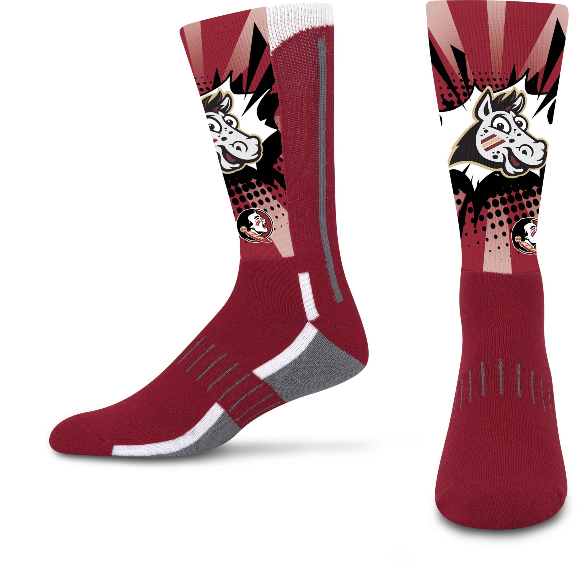 For Bare Feet Youth Florida State Seminoles Mascot Socks