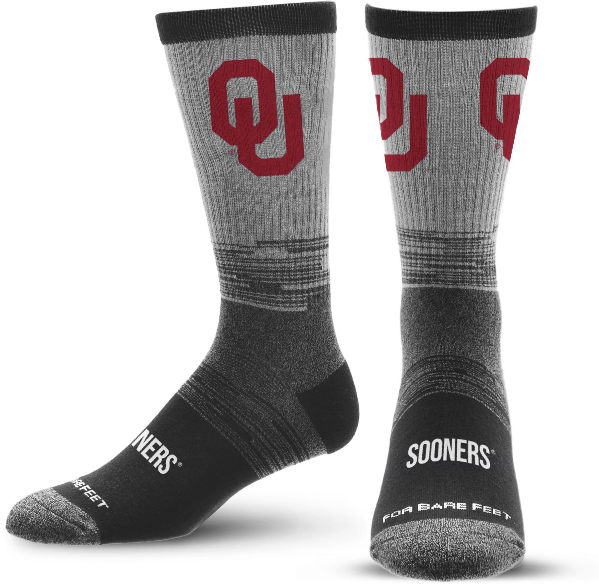 For Bare Feet Adult Oklahoma Sooners Team Tonal Socks