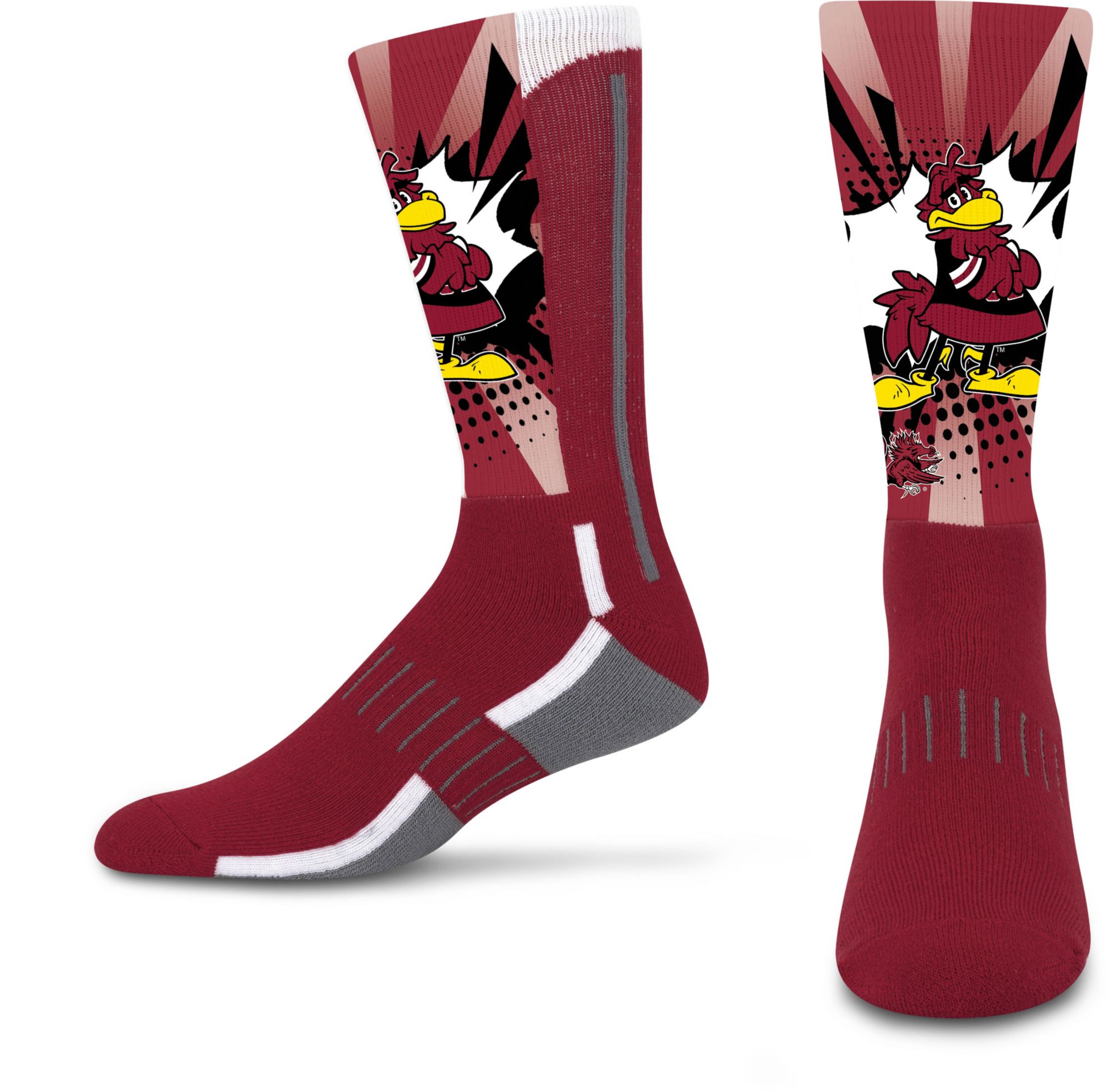 For Bare Feet Youth South Carolina Gamcocks Mascot Socks