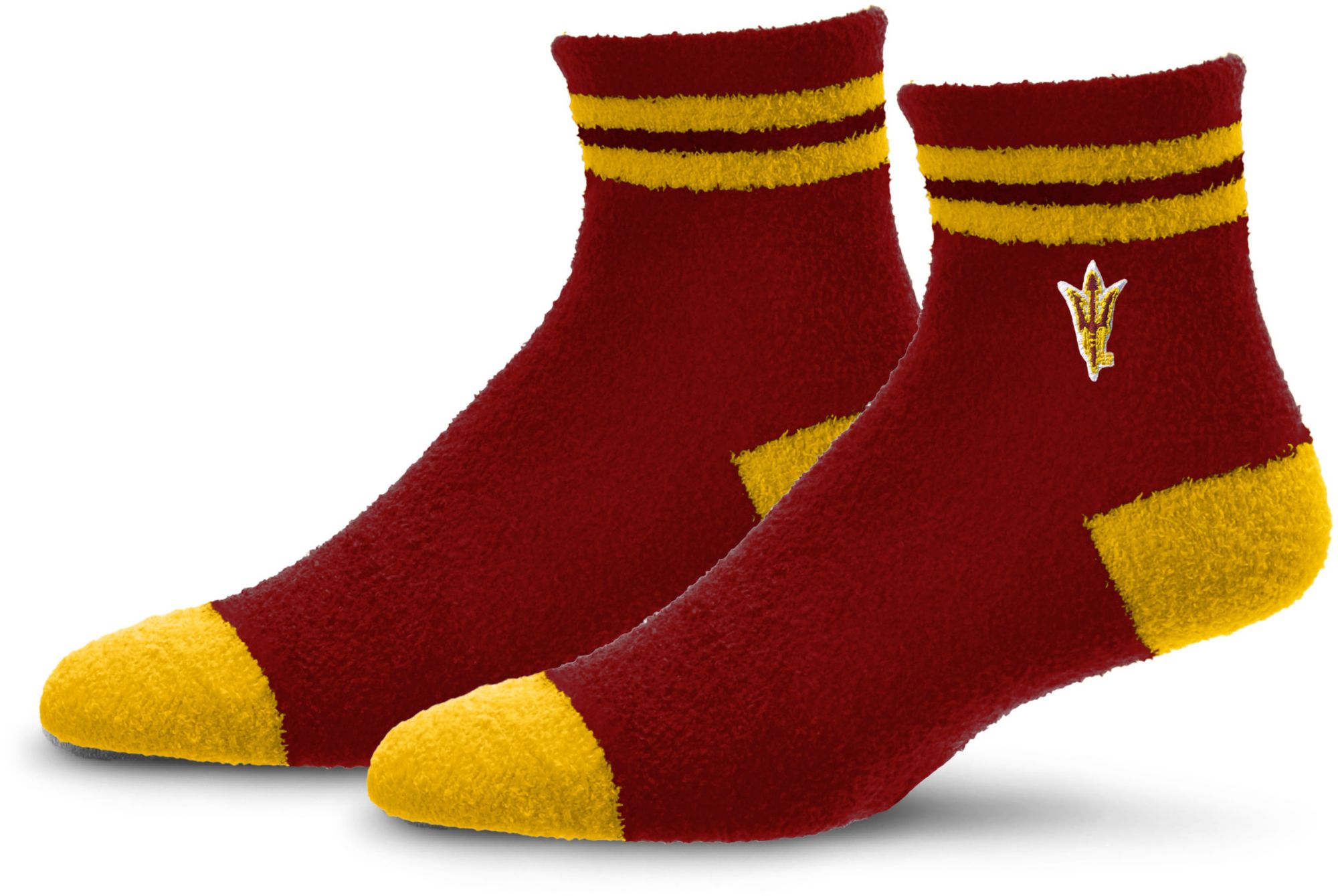 For Bare Feet Adult Arizona State Sun Devils Stripe Cozy Socks