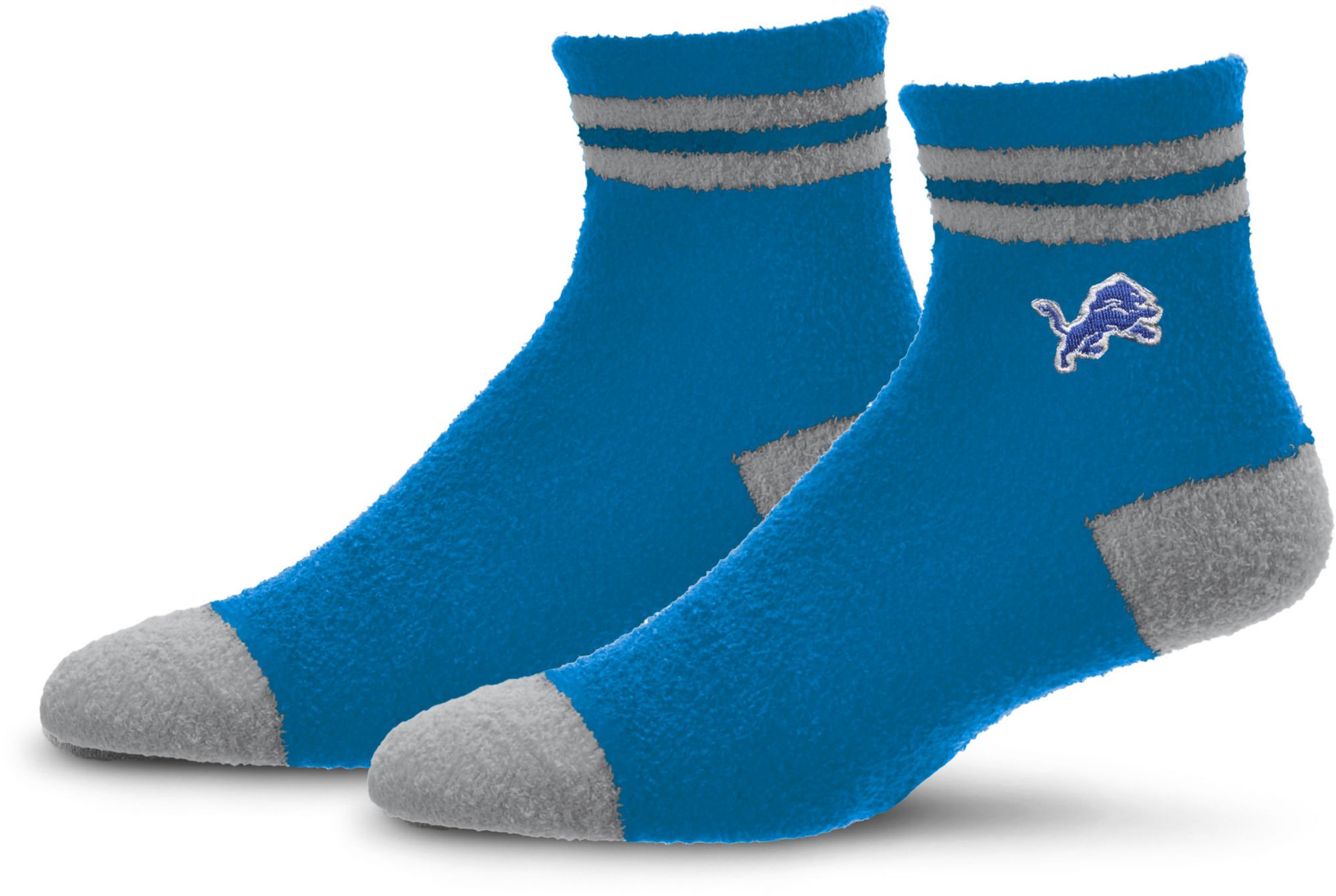 For Bare Feet Adult Detroit Lions Stripe Cozy Socks