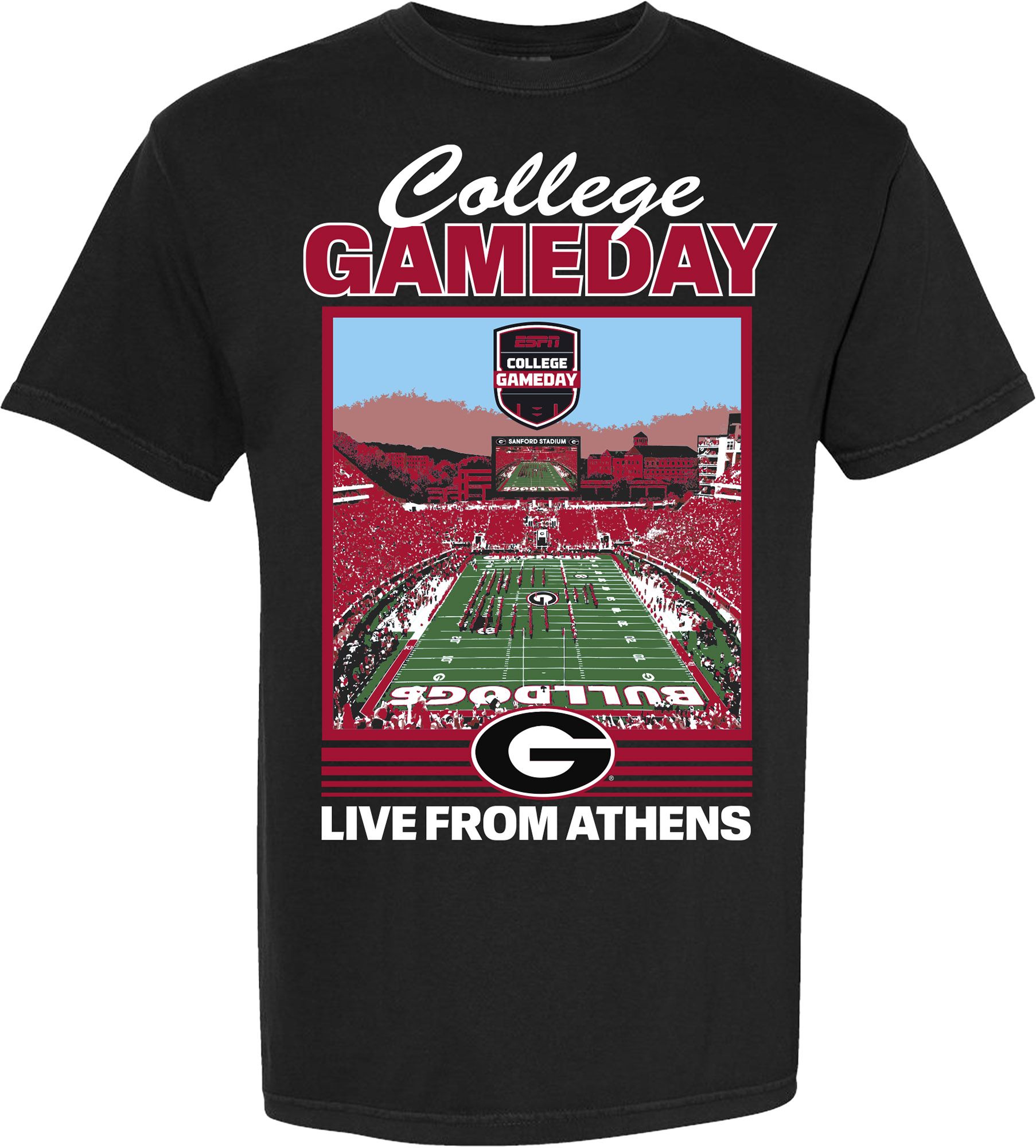 Something Inked Adult Ole Miss Rebels at Georgia Bulldogs College GameDay Black T-Shirt