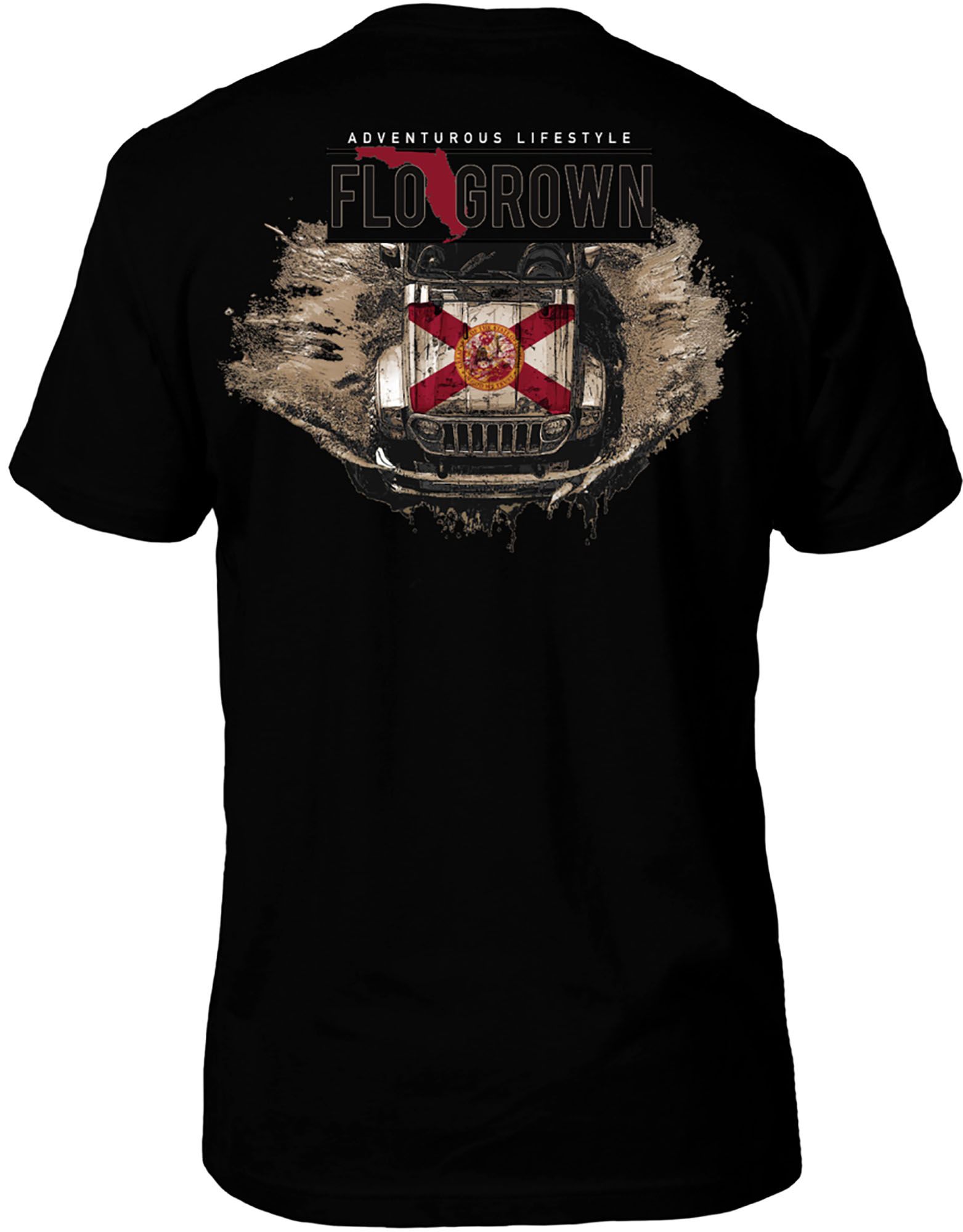 FloGrown Men's Adventurous Lifestyle Short Sleeve T-Shirt