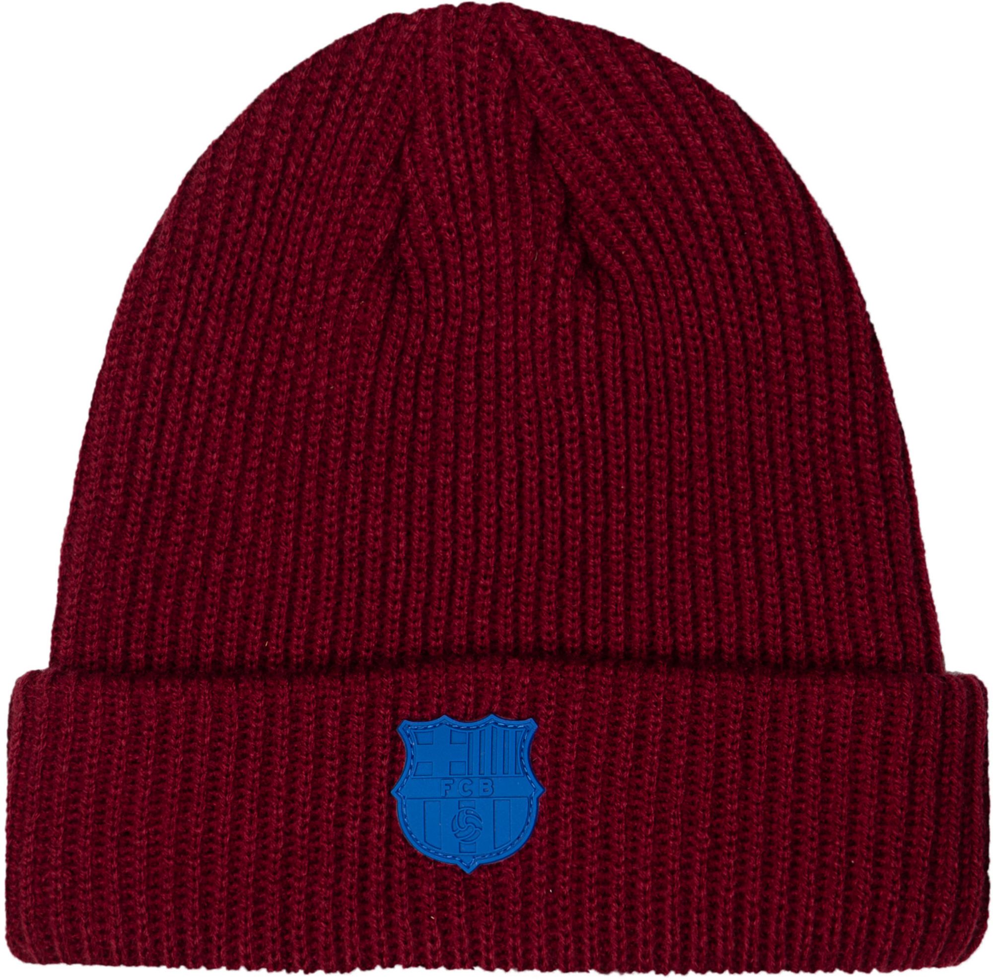 Fan Ink Adult FC Barcelona Maroon Cuffed Knit Beanie