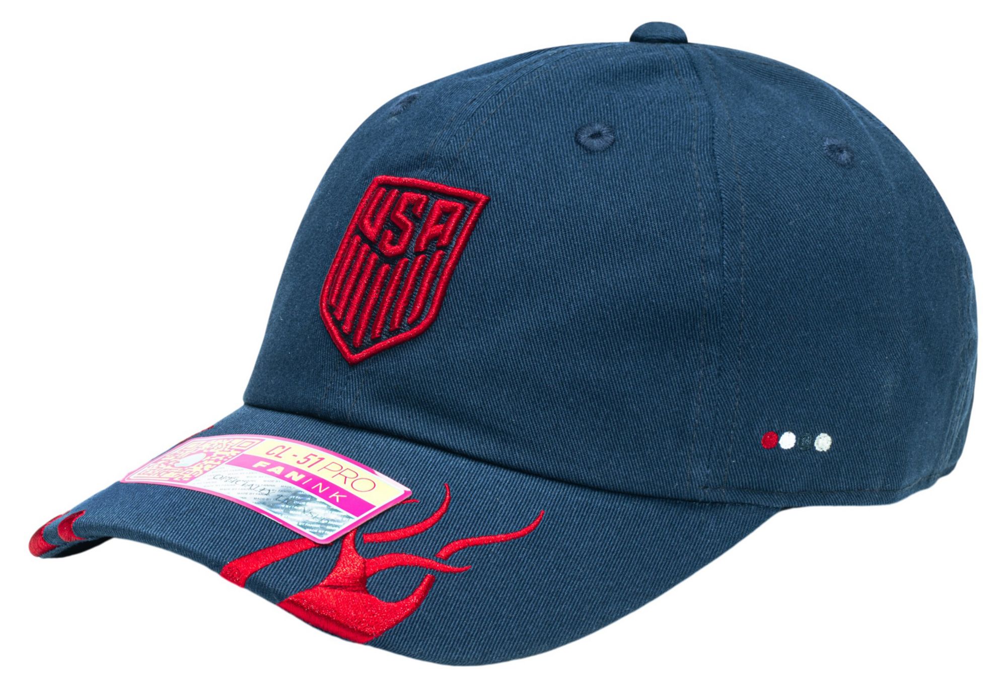 Fan Ink Adult USMNT 2026 Blue Dad Slouch Adjustable Hat