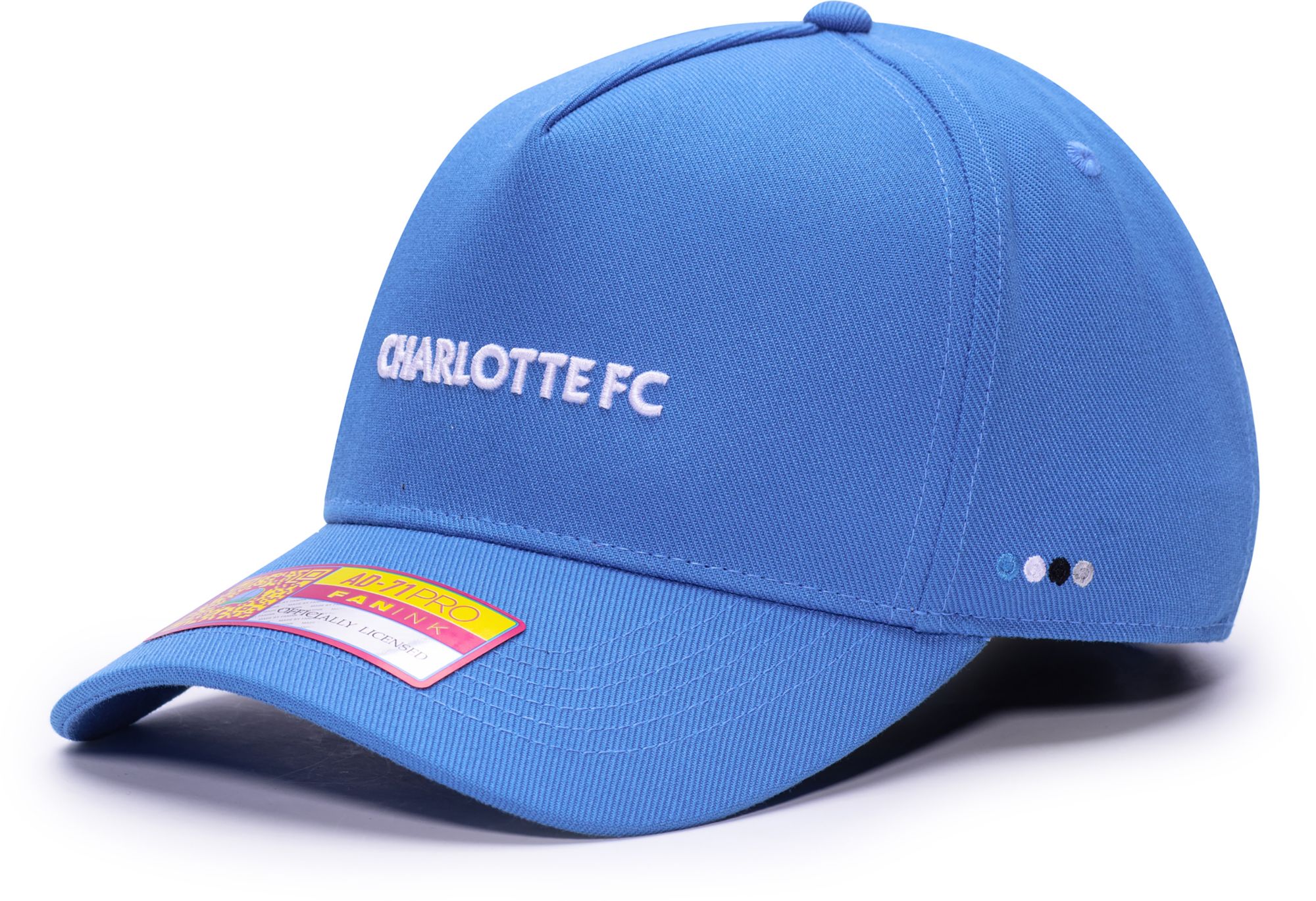 Fan Ink Men's Charlotte FC Blue Maverick Adjustable Trucker Hat