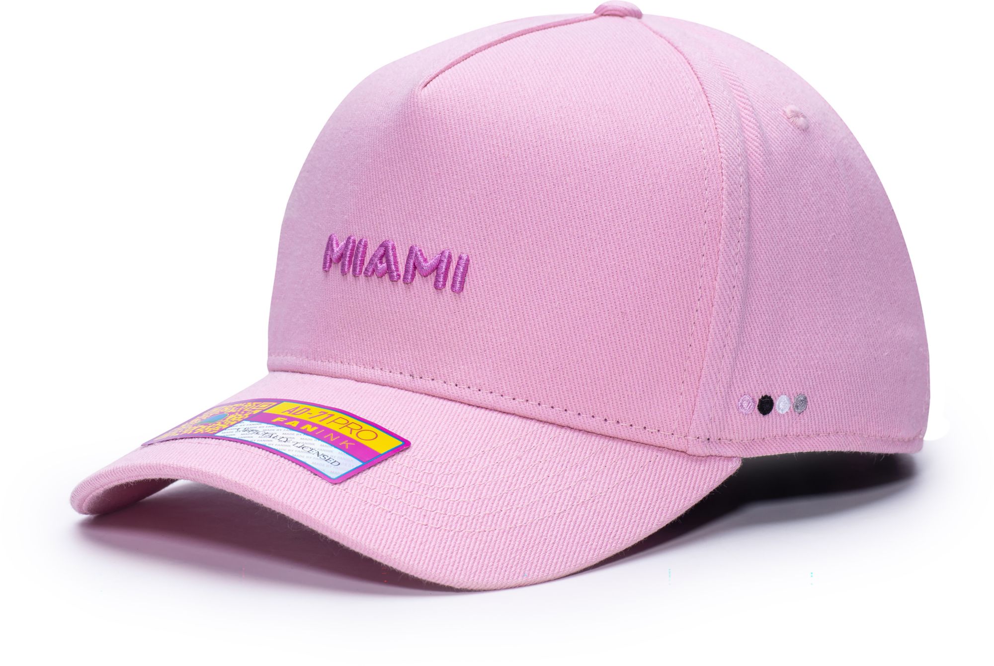 Fan Ink Men's Inter Miami CF Pink Maverick Adjustable Trucker Hat