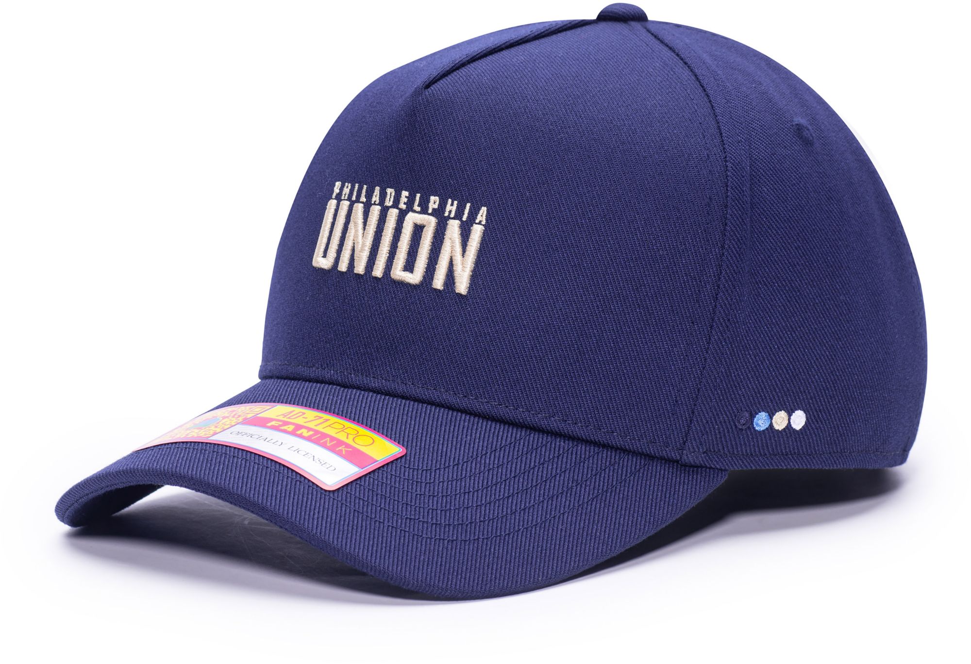 Fan Ink Adult Philadelphia Union Navy Maverick Adjustable Trucker Hat