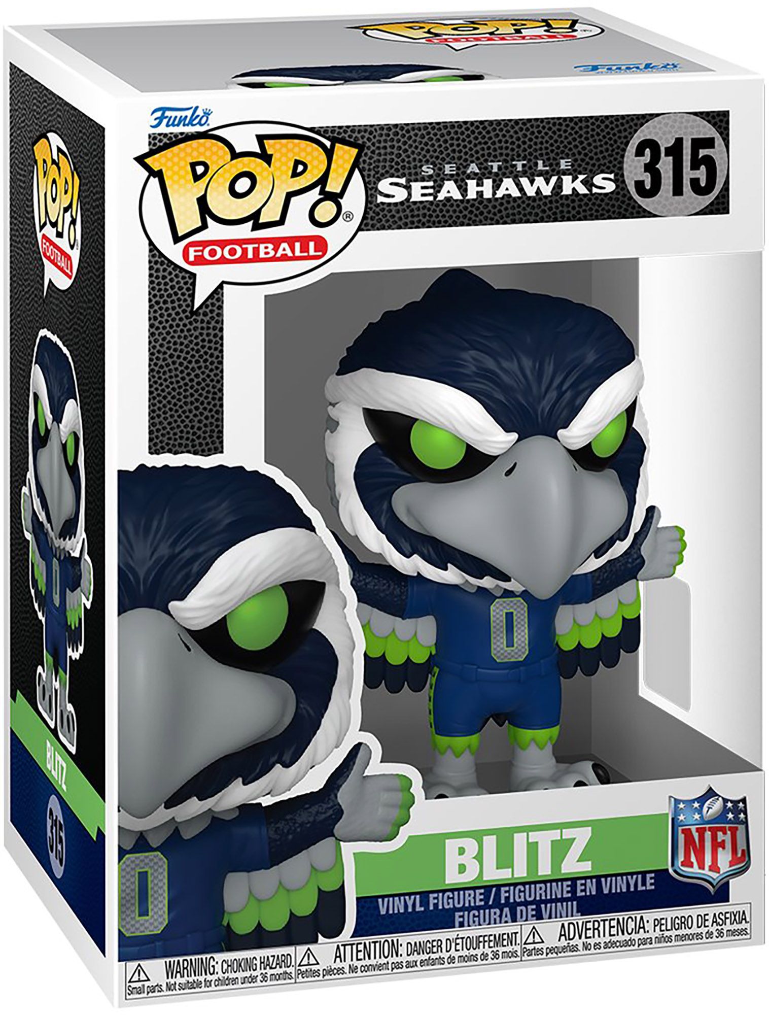 Funko NFL Seahawks Blitz the Seahawk Mascot Vinyl Pop