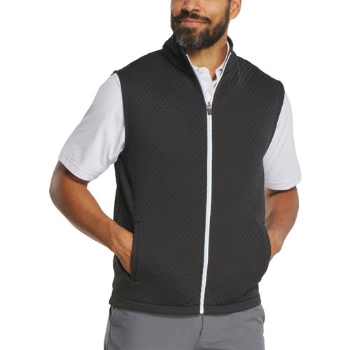 FootJoy Men's Solid Textured Full-Zip Performance Golf Vest | Golf