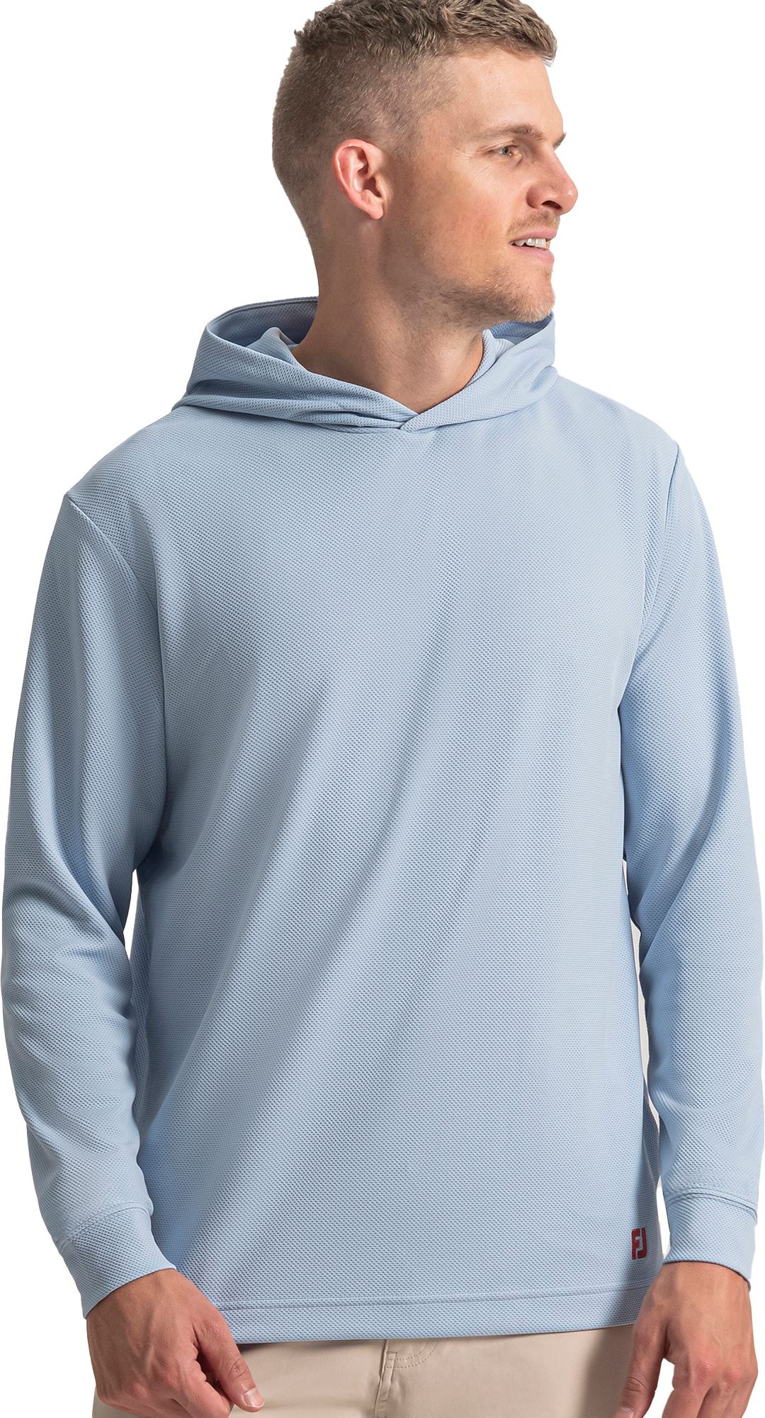 FootJoy Men's Lightweight Textured Jacquard Golf Hoodie