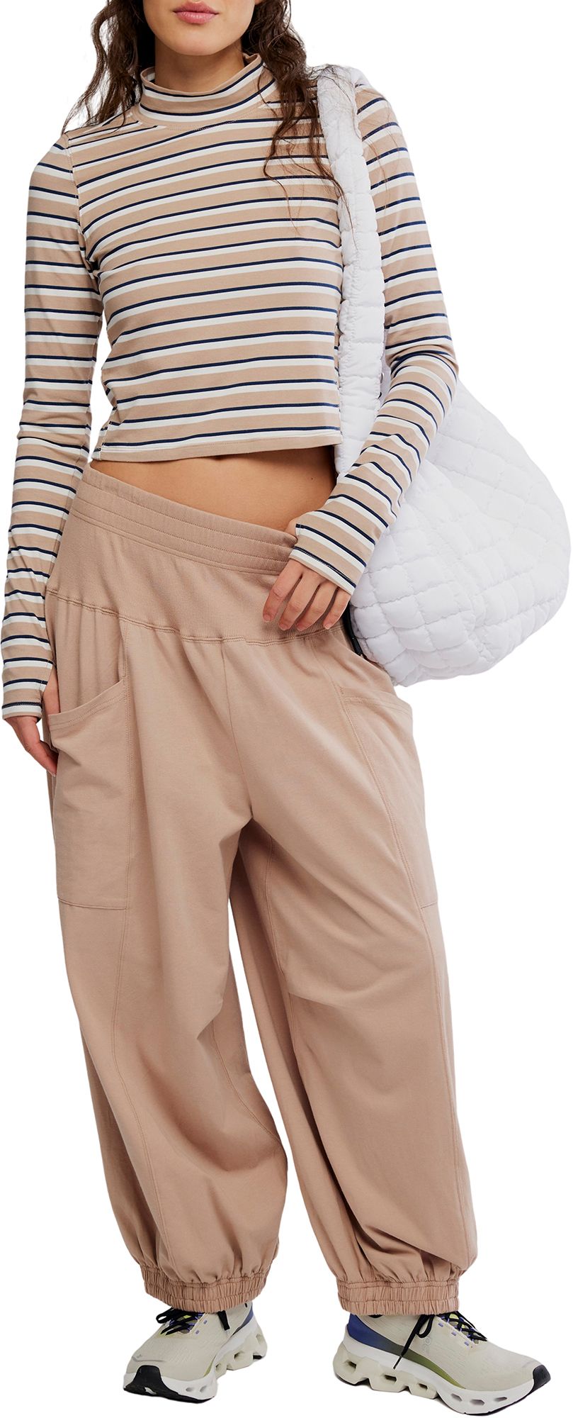 Sandy/Navy Stripe
