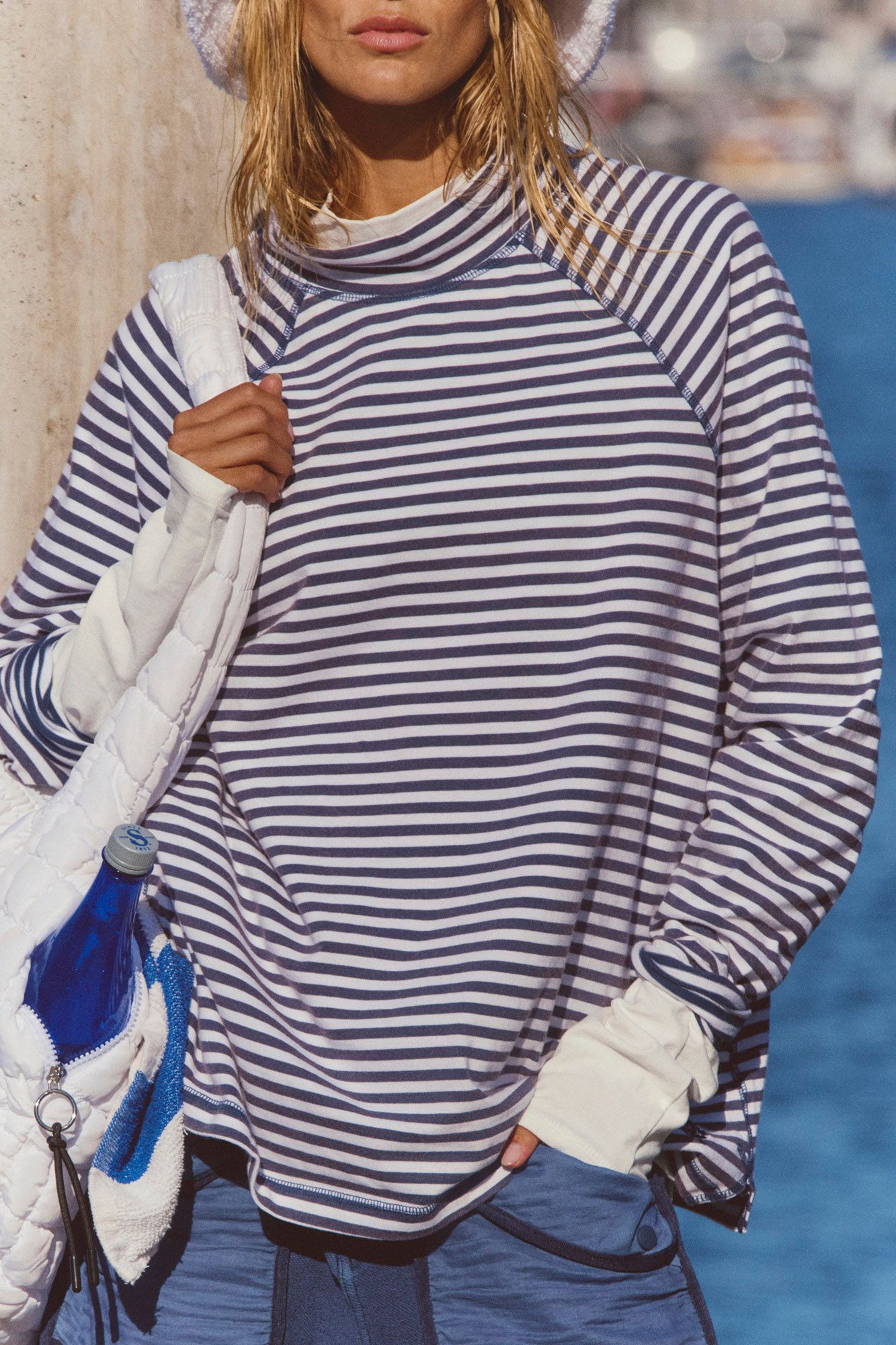 FP Movement Women's Restoration Yarn Dye Stripe Layer