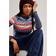 PLAID FAIRISLE NAVY