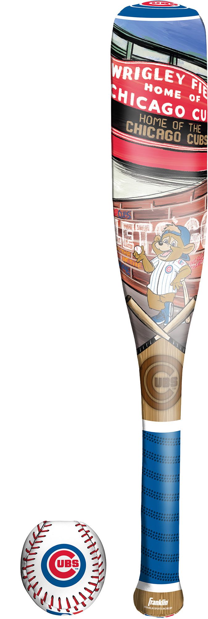 Franklin Chicago Cubs Club Culture Soft Bat and Ball Set
