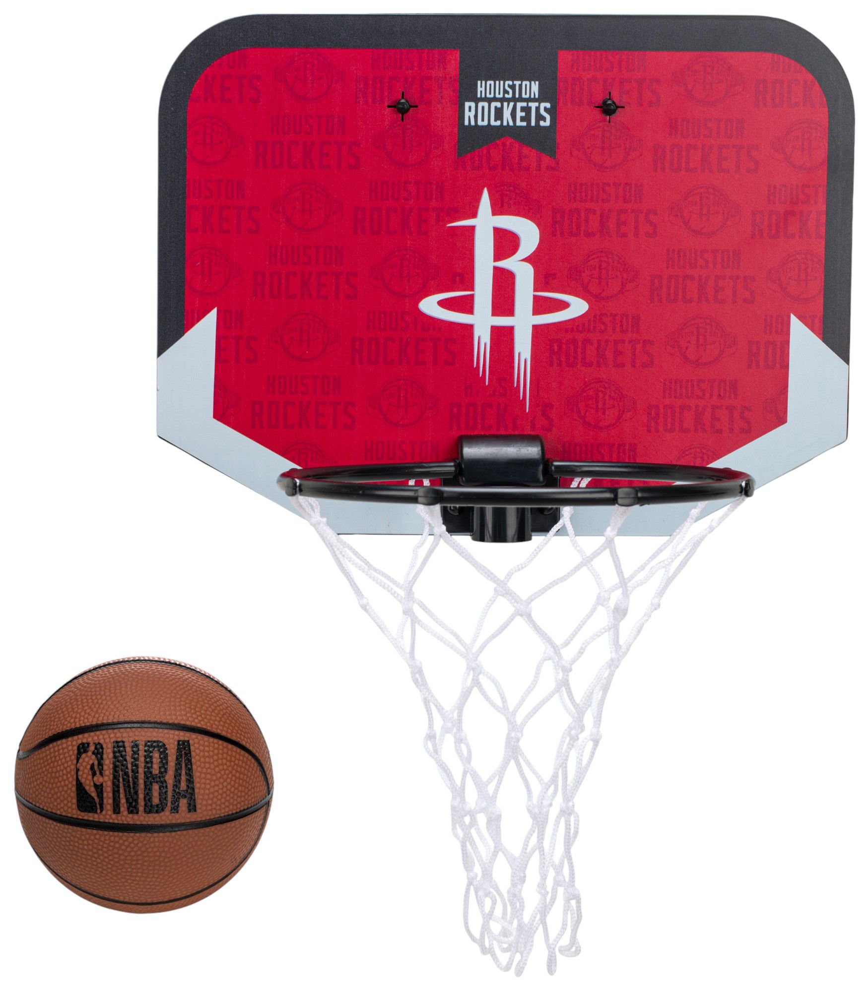 Franklin Unisex Houston Rockets Over The Door Mini Basketball Hoop and Ball Set